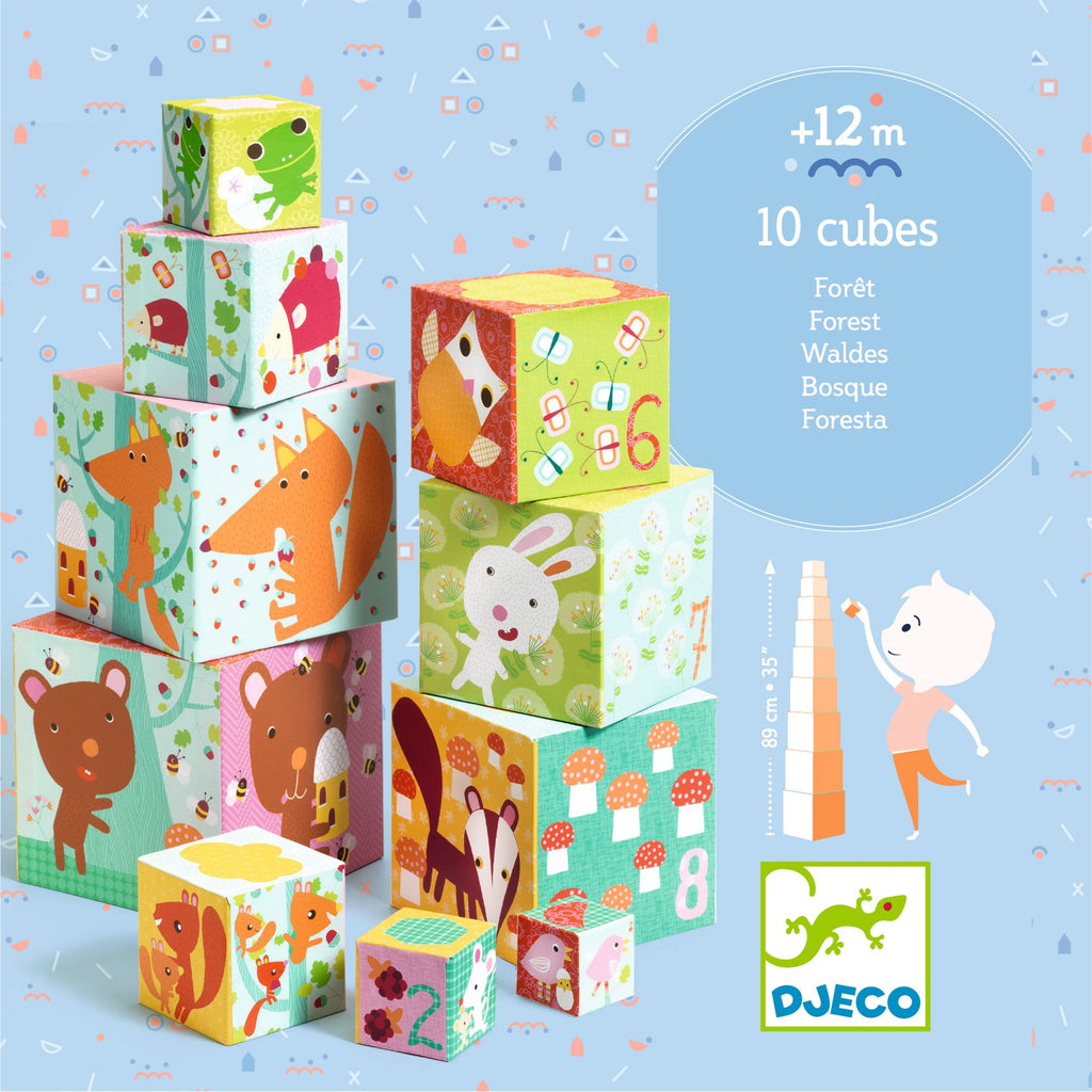 10 Cubi Impilabili - Foresta