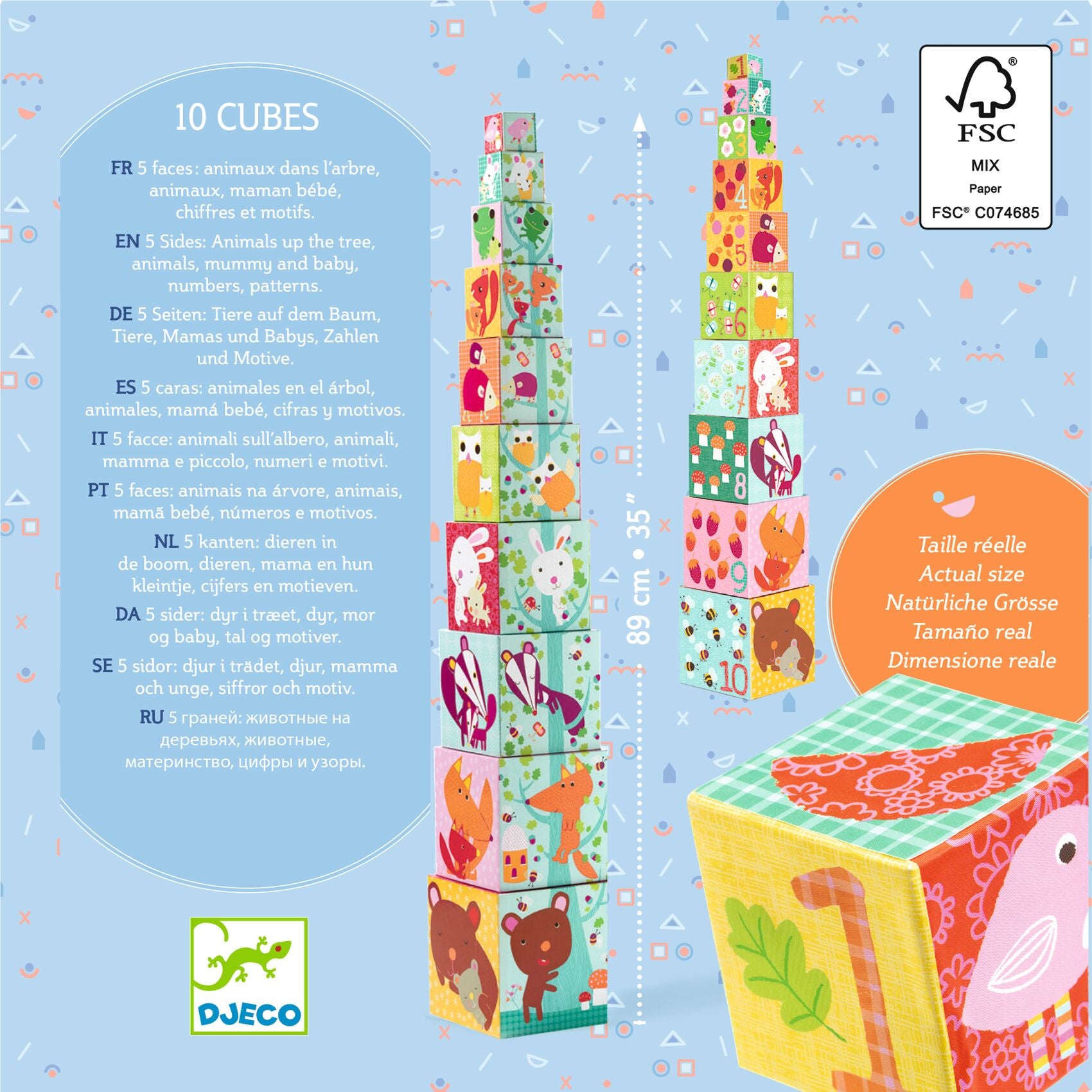 10 Cubi Impilabili - Foresta