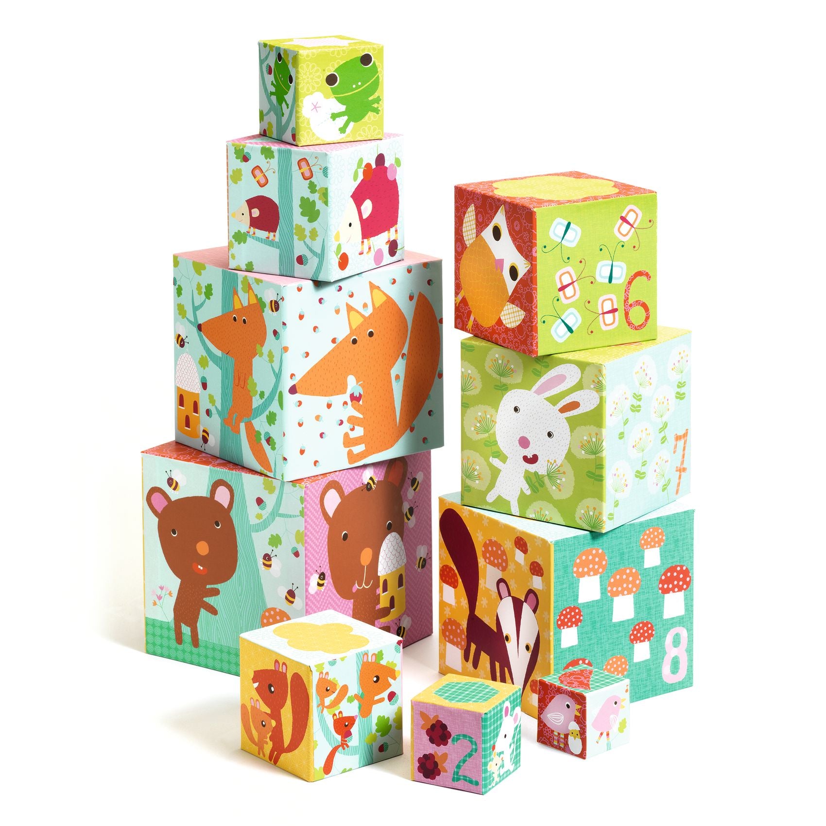 10 Cubi Impilabili - Foresta