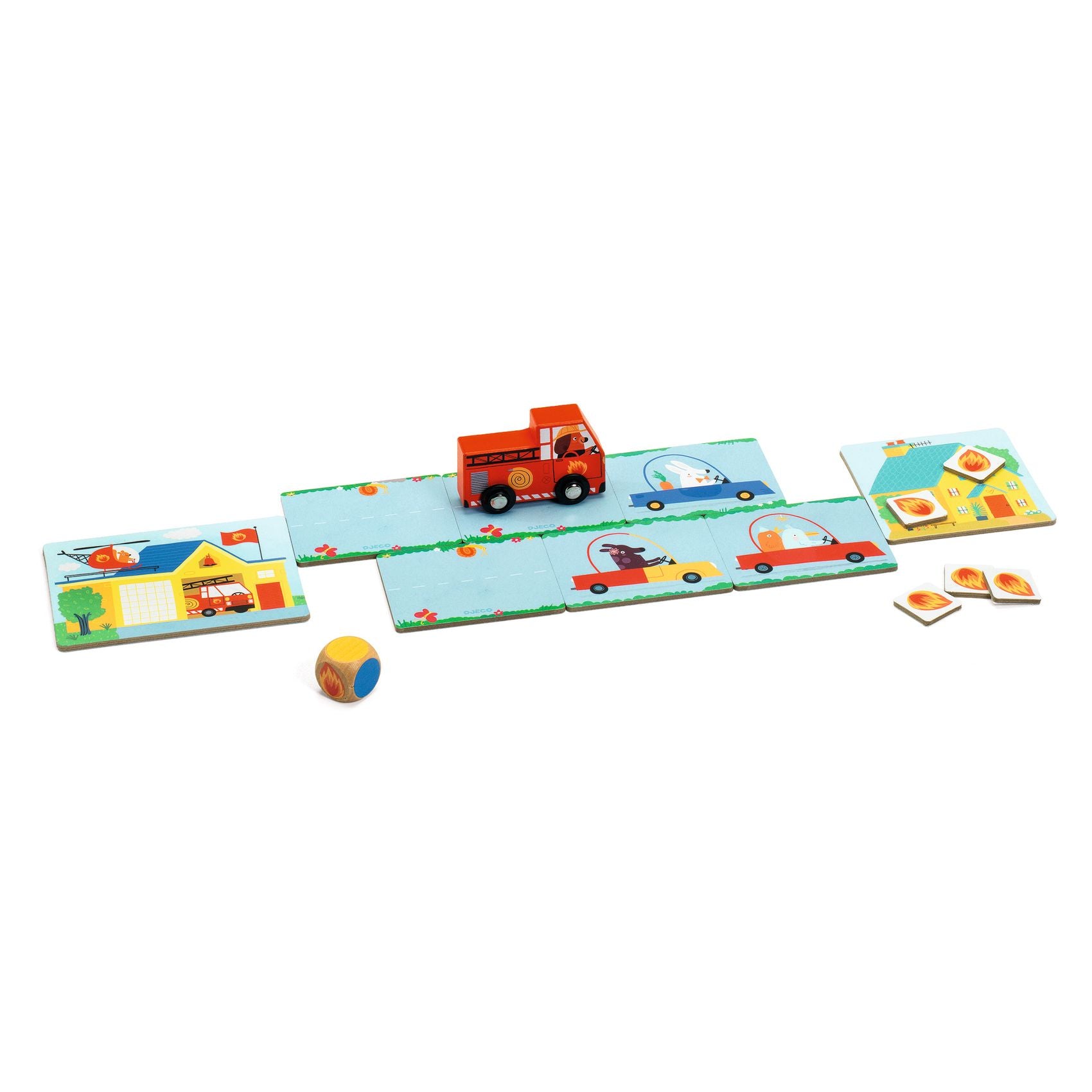PinPon! Gioco di carte cooperativo per piccoli pompieri
