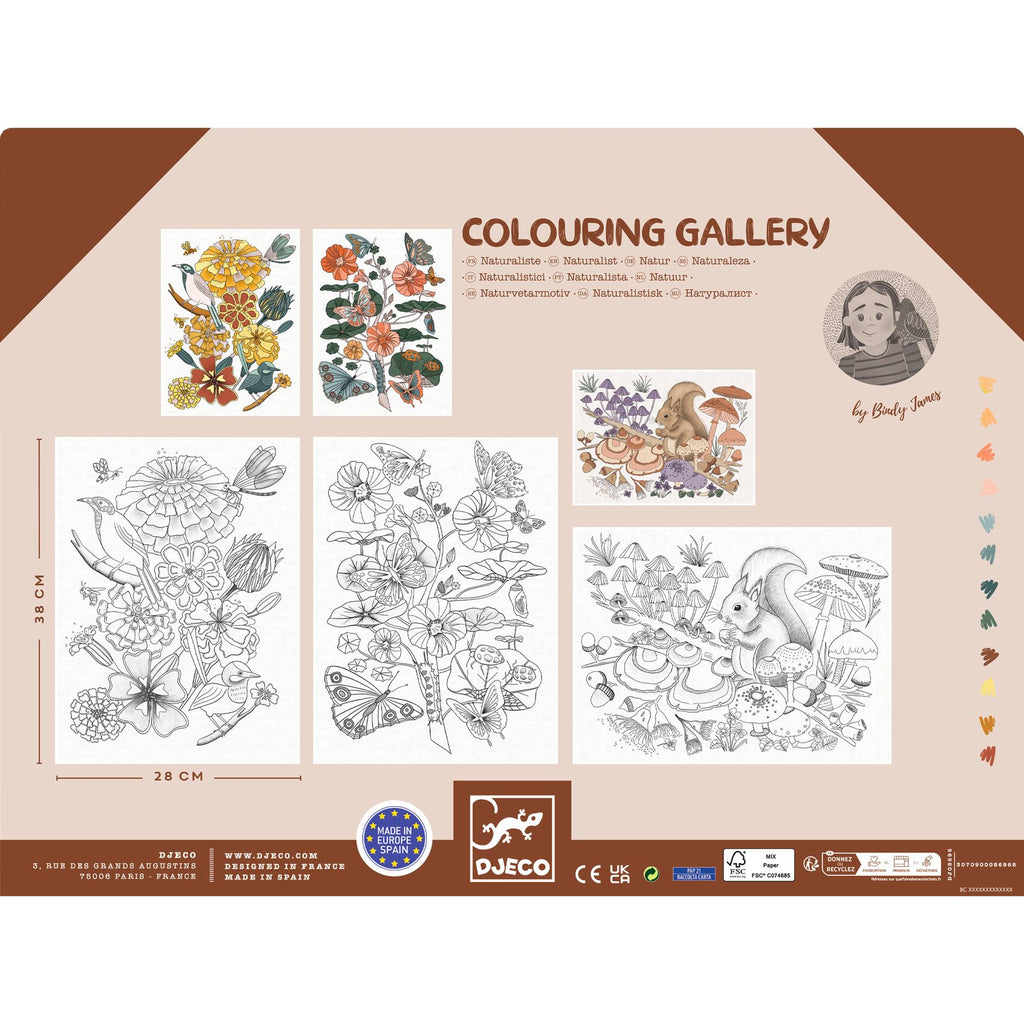 Poster Da Colorare - Naturalist
