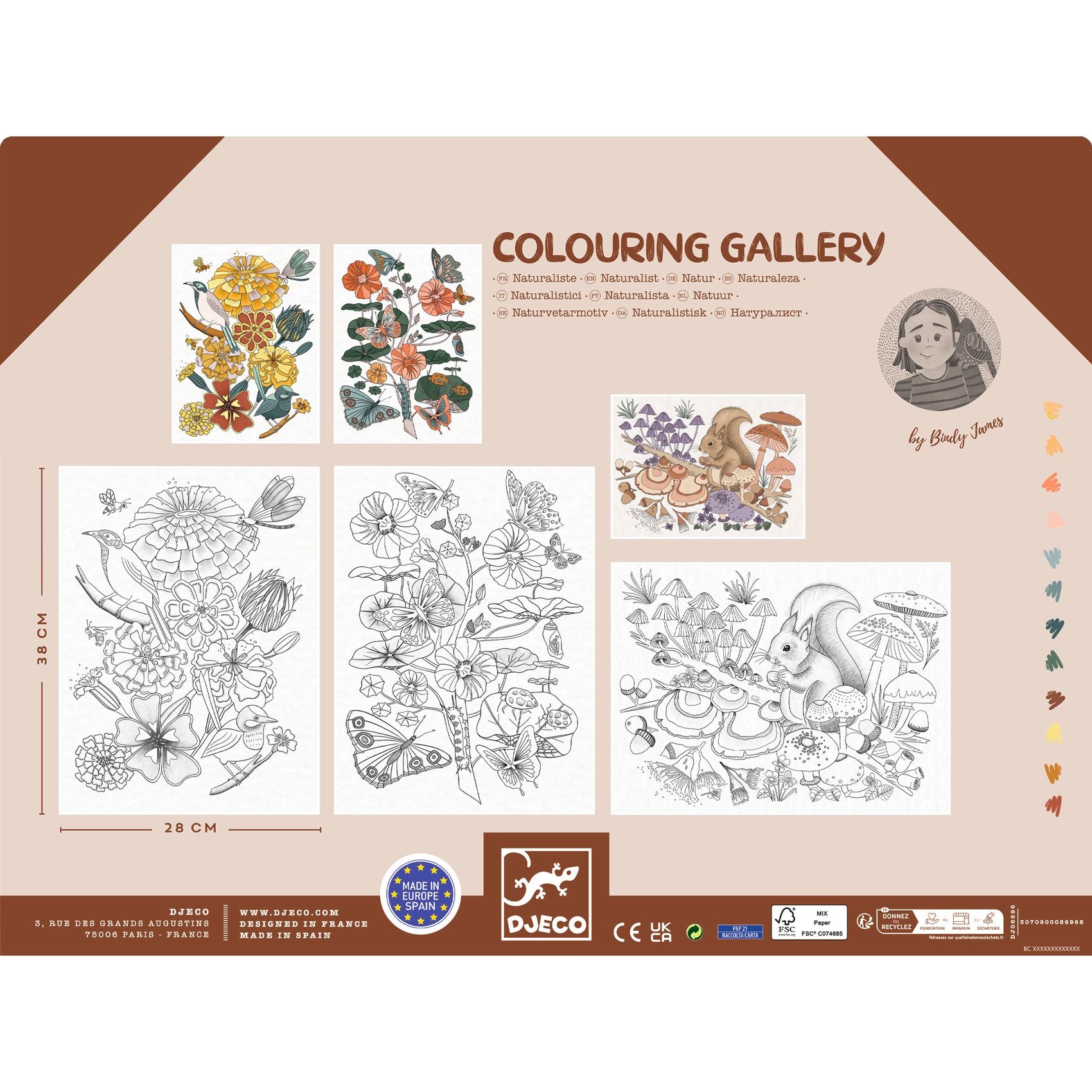 Poster Da Colorare - Naturalist