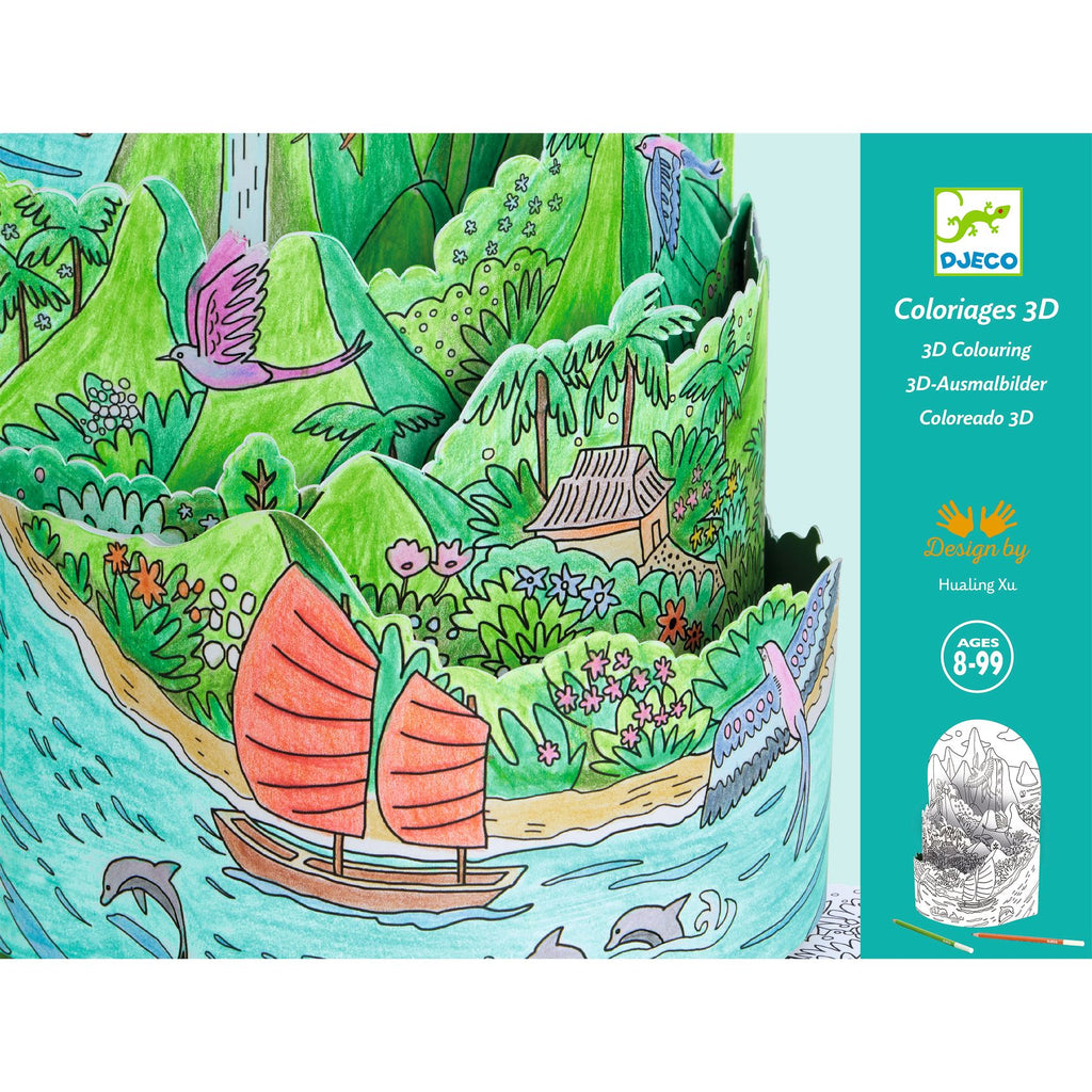 Disegni Da Colorare 3D - In Cima Della Mia Isola