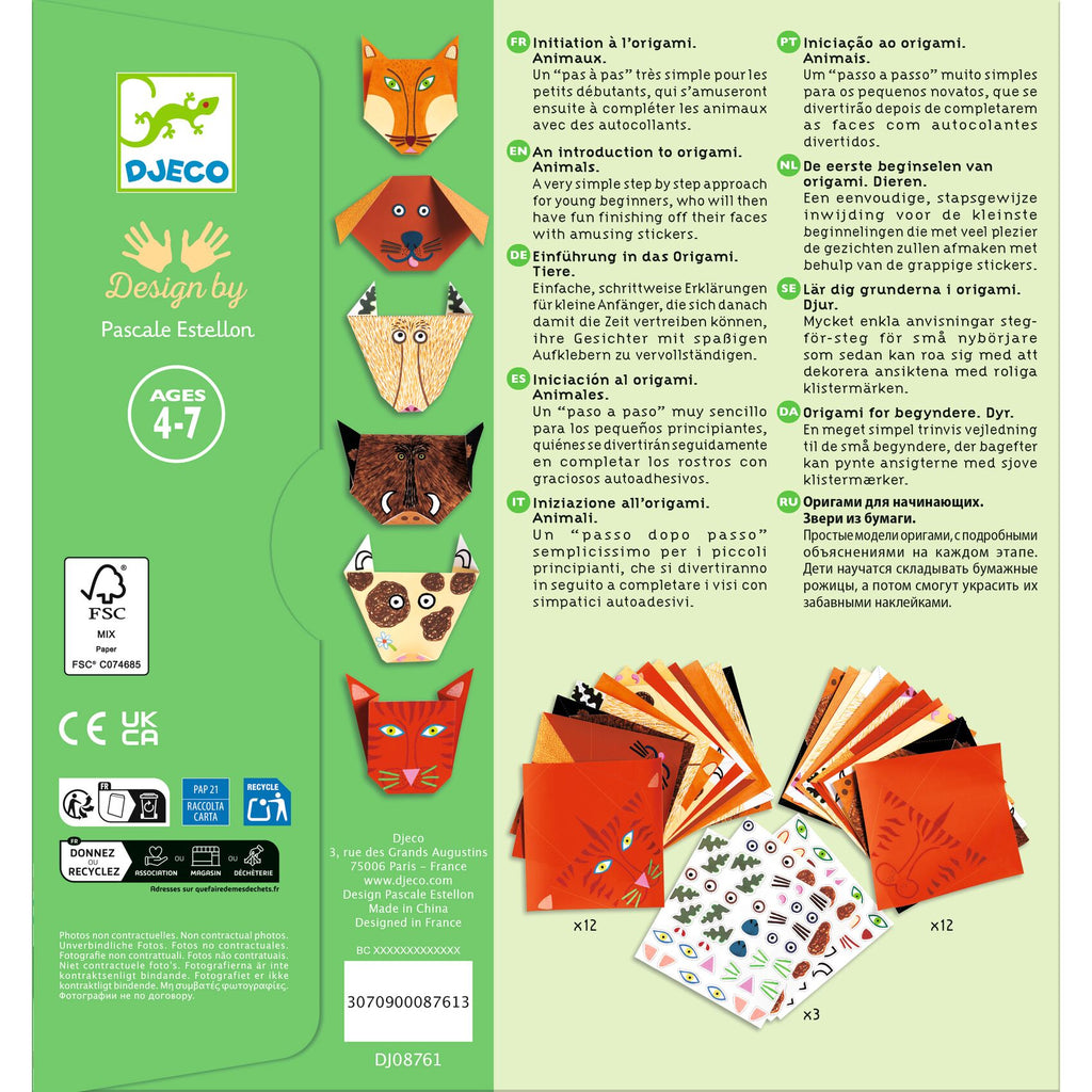 Origami - Faccine Animali