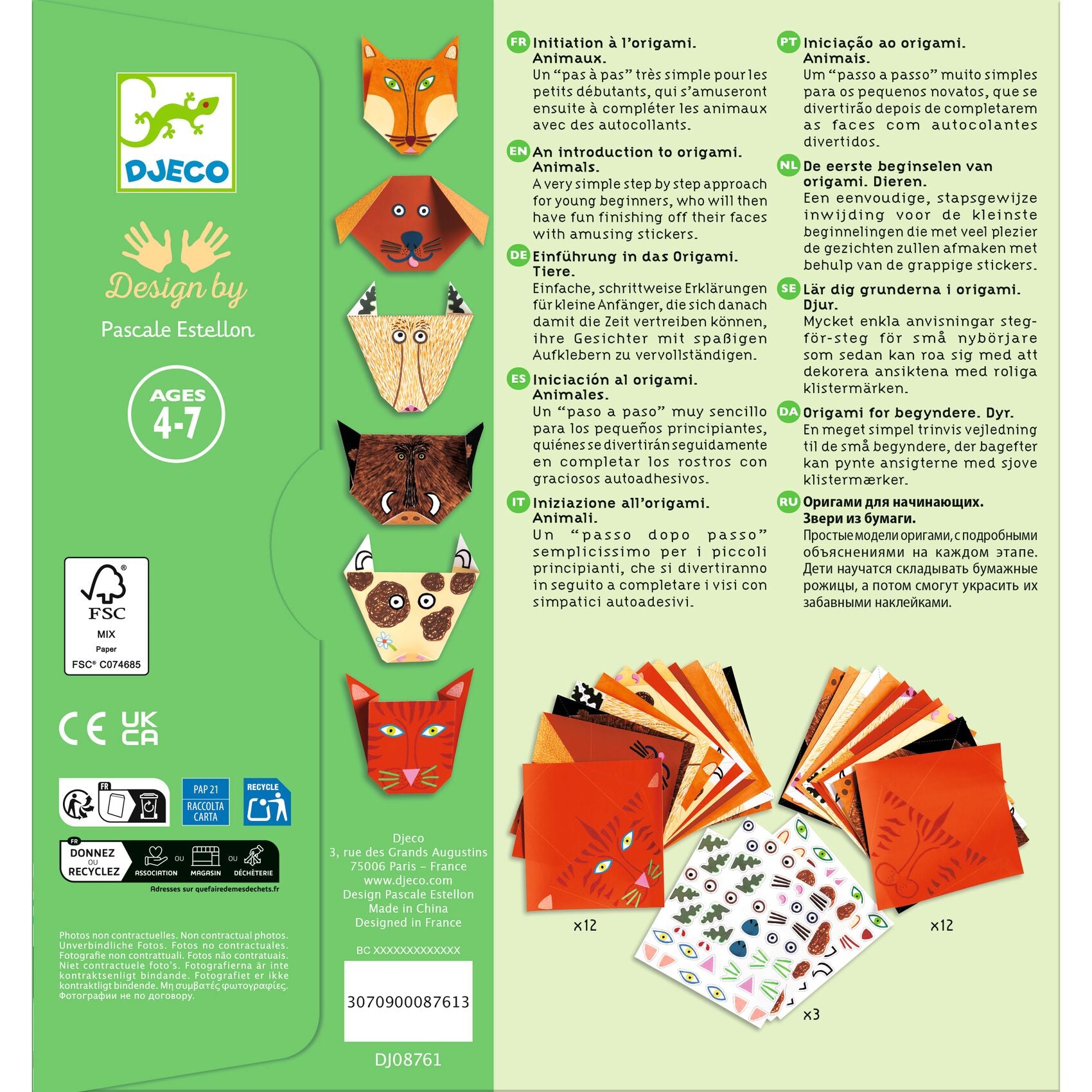Origami - Faccine Animali
