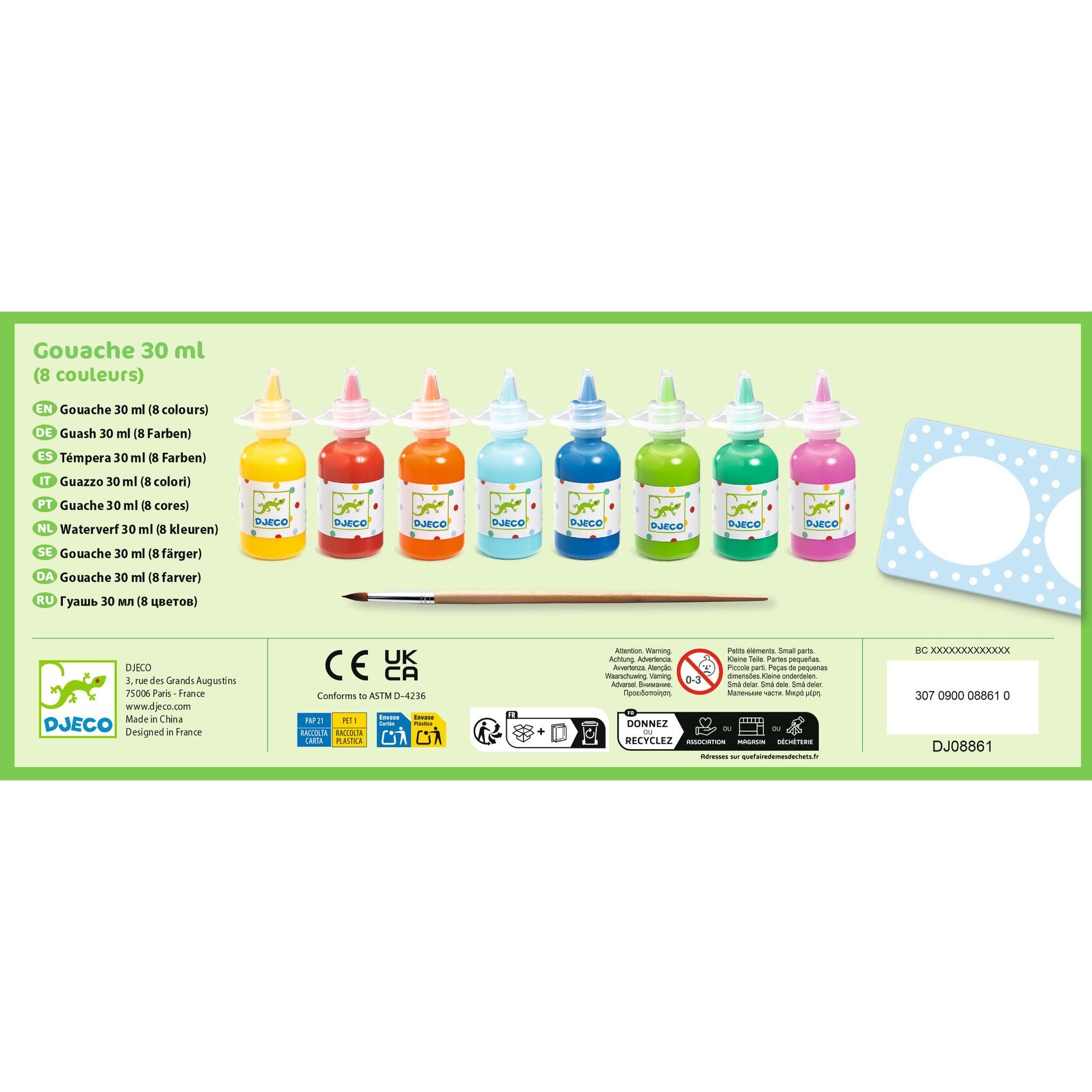 8 Colori A Tempera