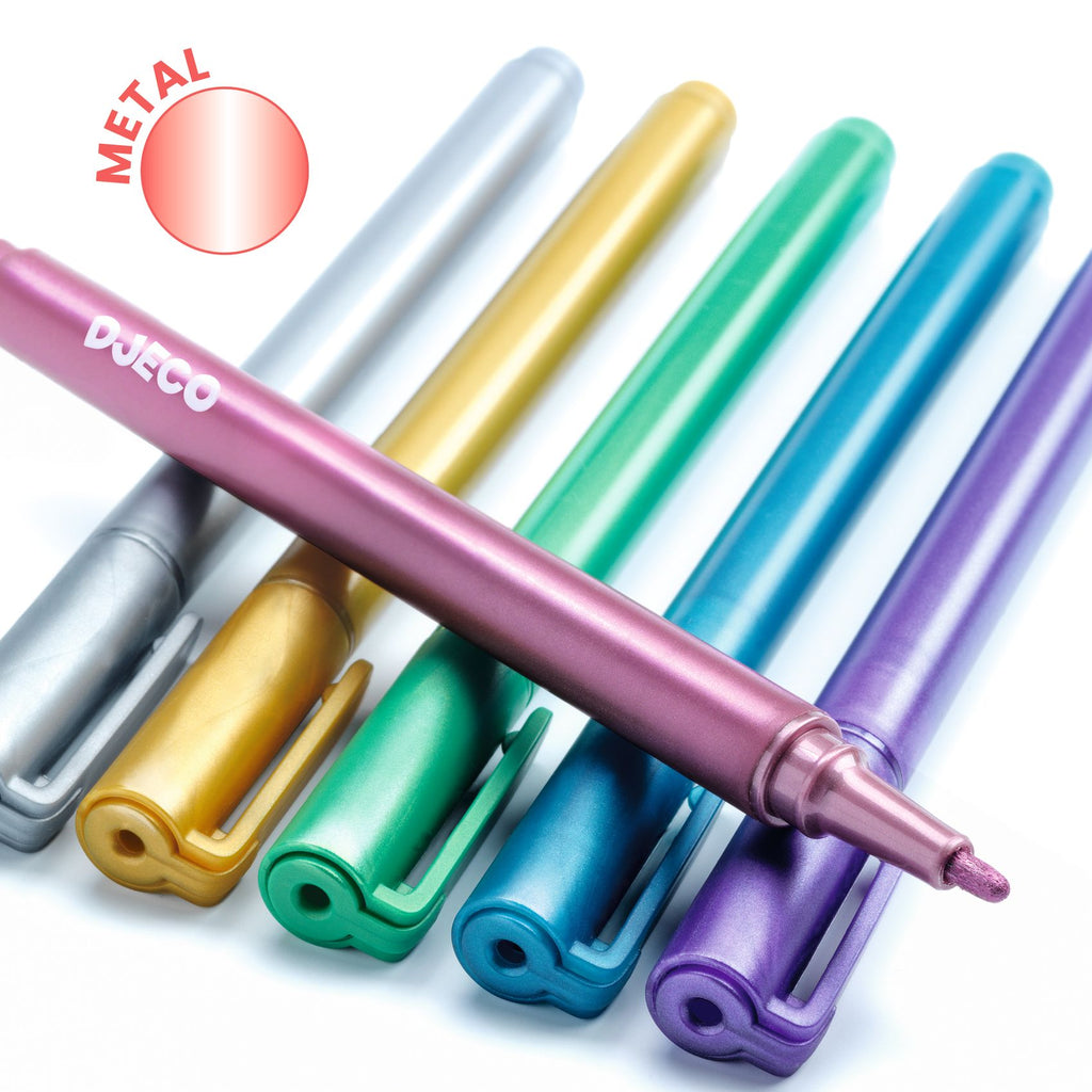 6 Pennarelli Metallici