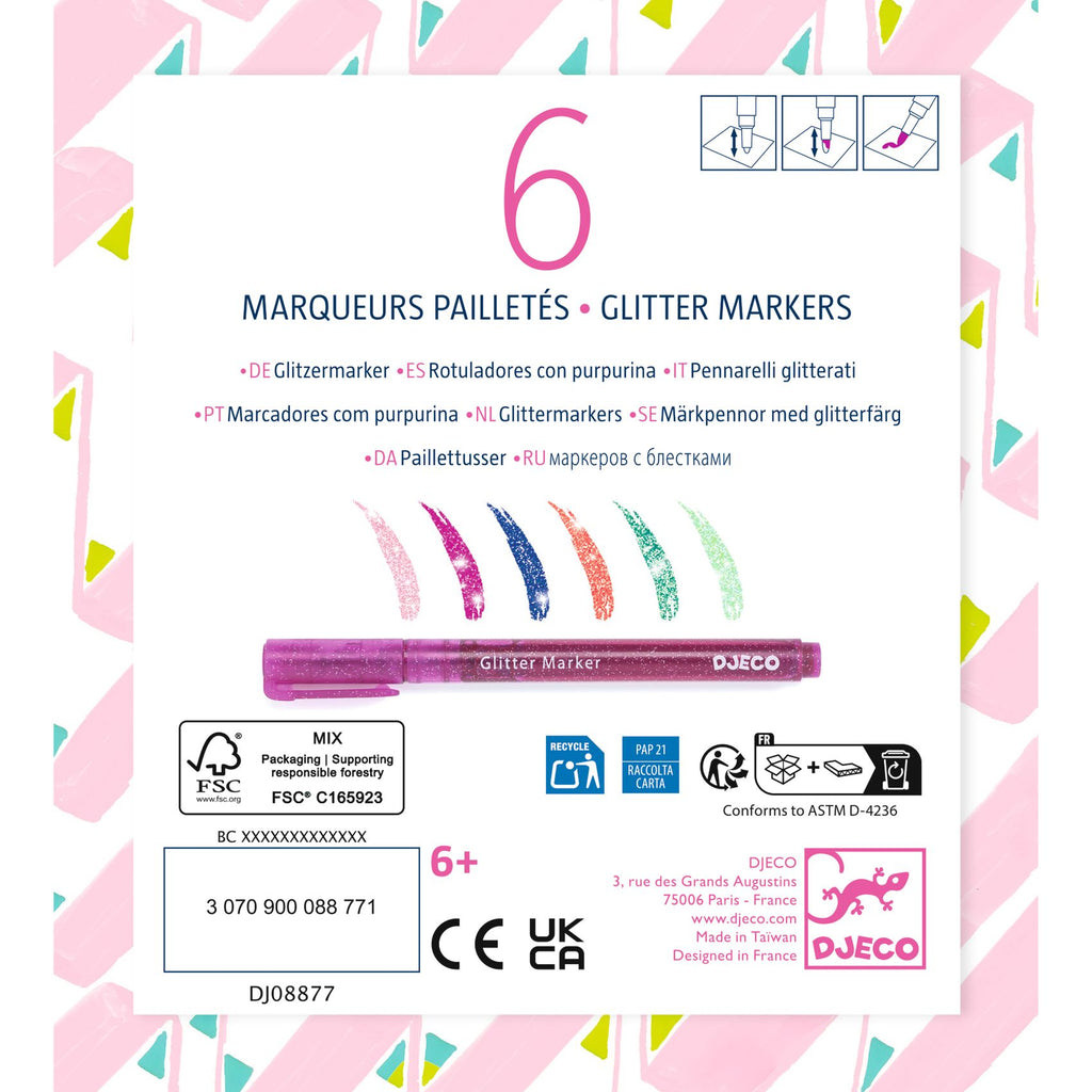 6 Pennarelli Glitterati - Sweet