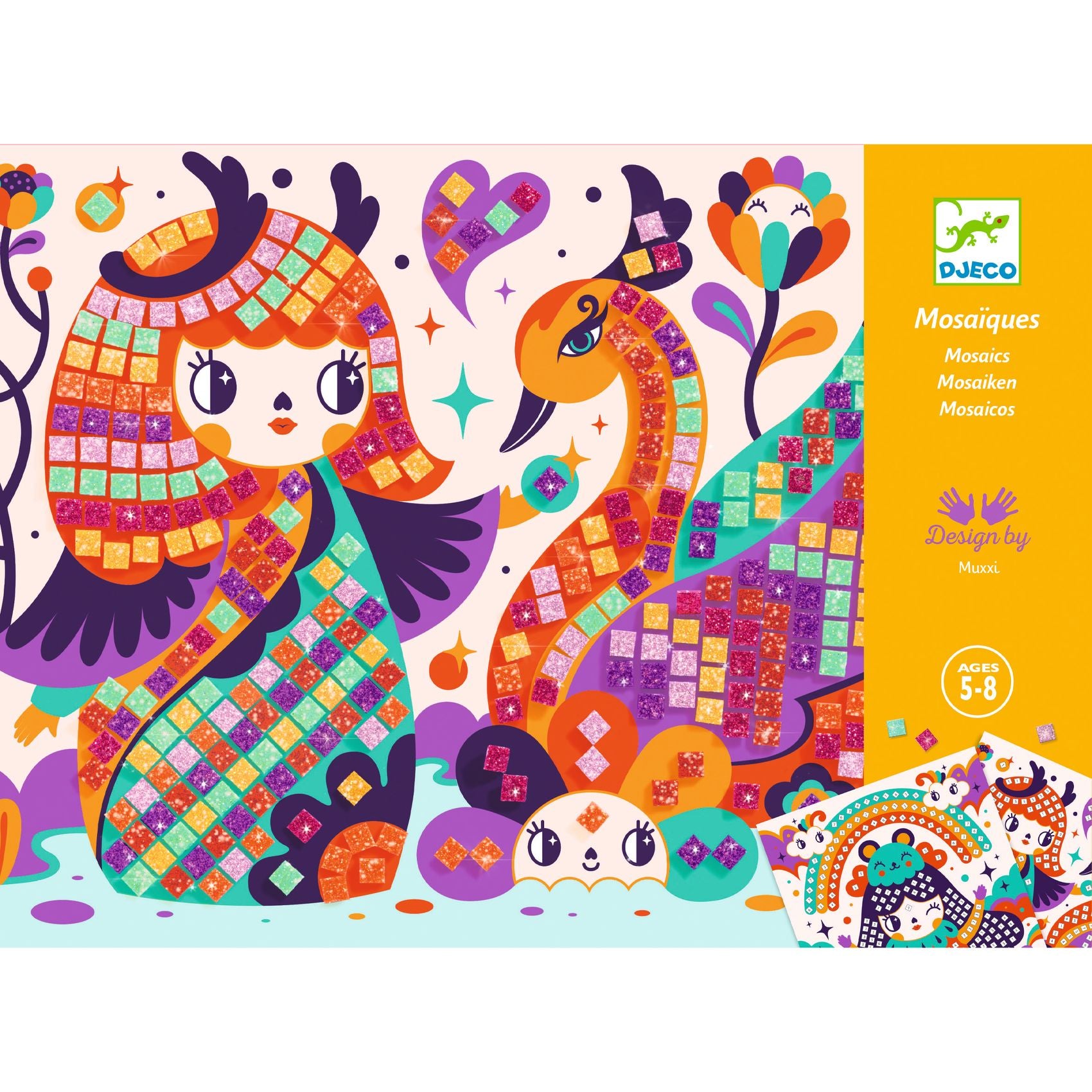 Kit Mosaico Adesivo - Kokeshi
