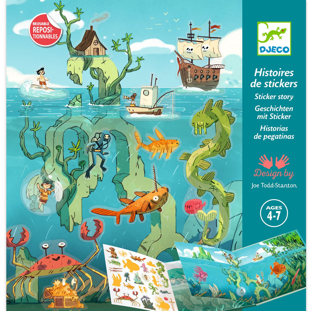 Stickers Riposizionabili - Avventure in Mare