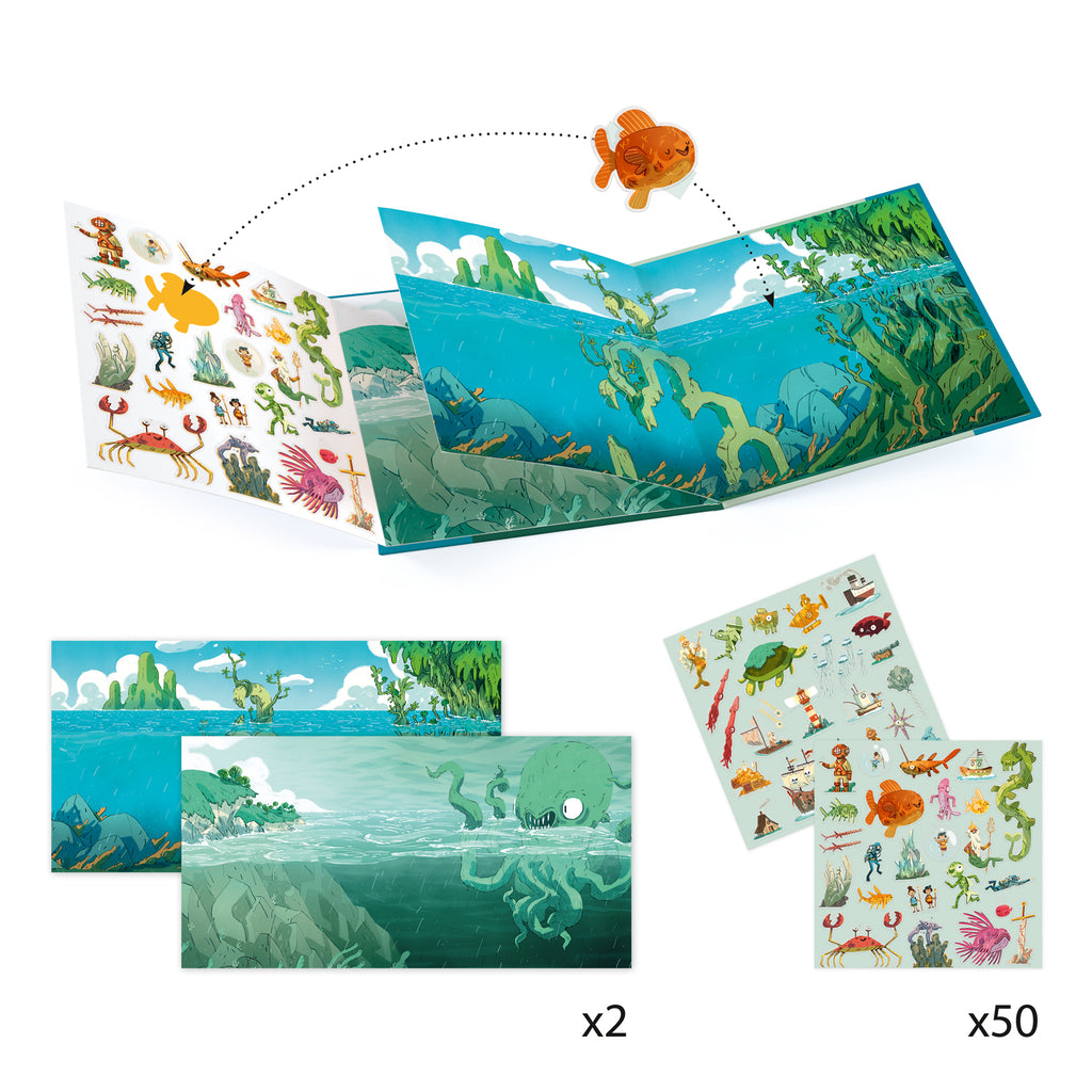 Stickers Riposizionabili - Avventure in Mare