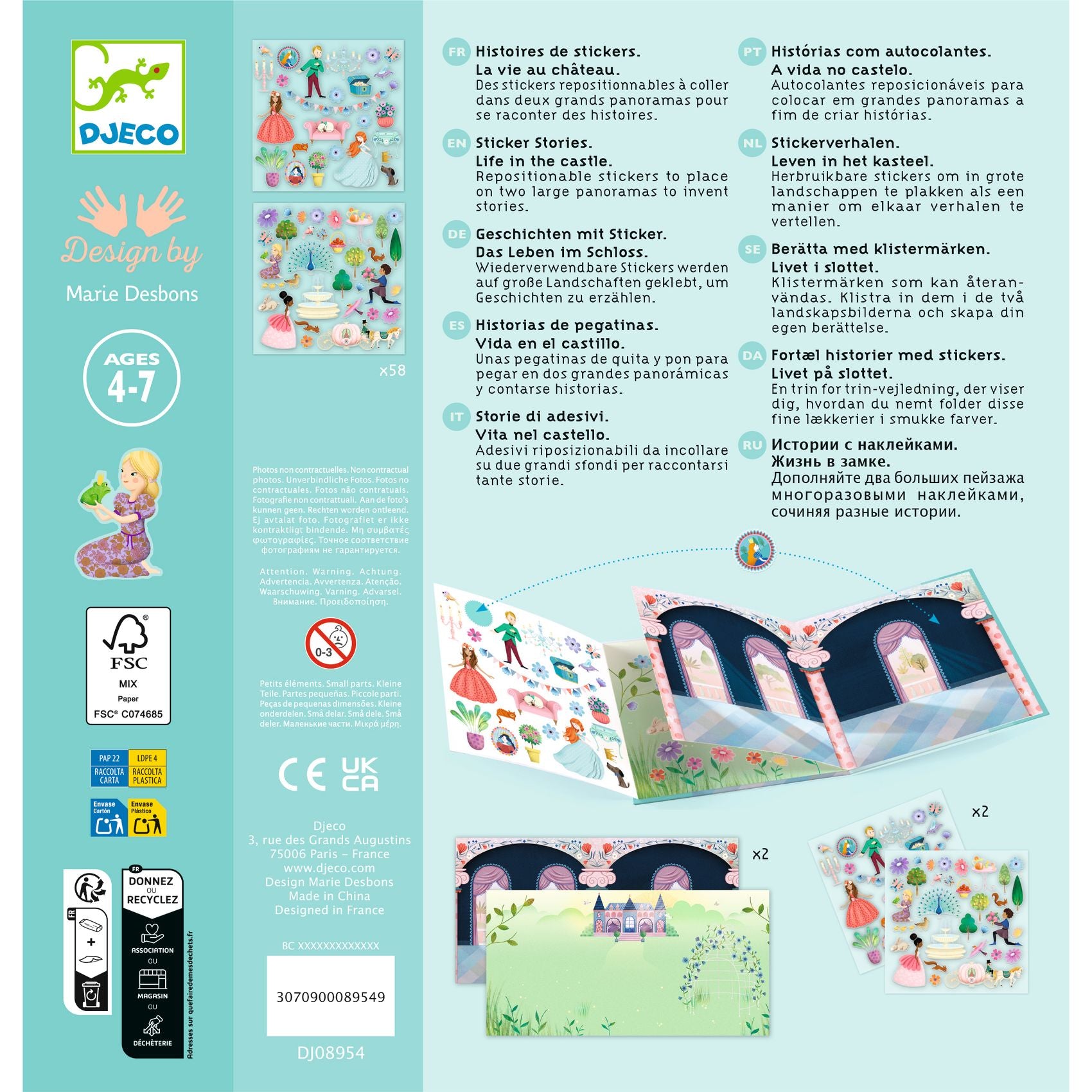 Stickers Riposizionabili - La Vita al Castello