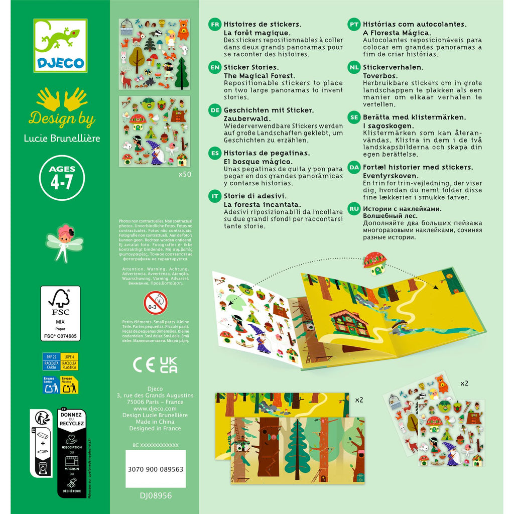 Stickers Riposizionabili - La Foresta Magica