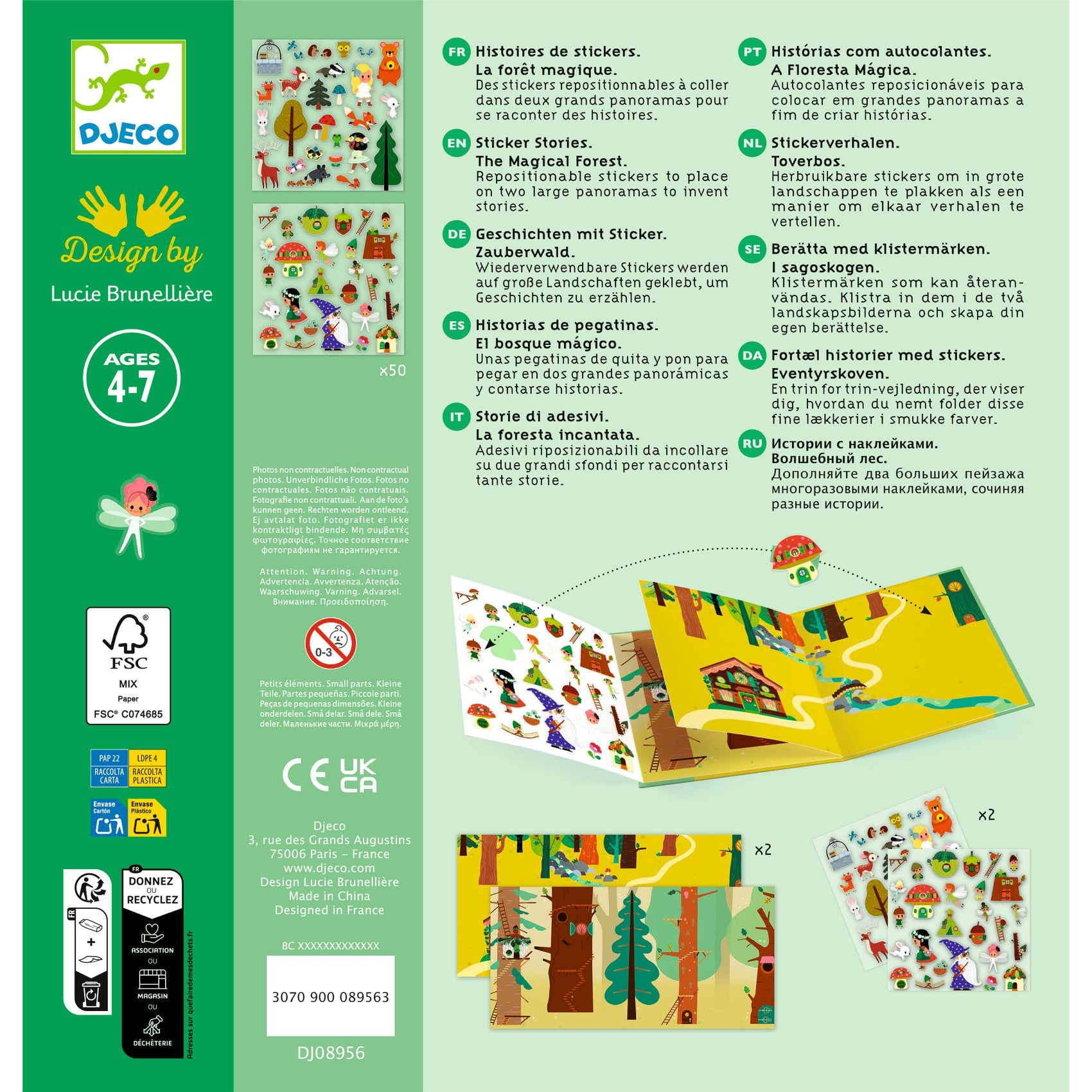 Stickers Riposizionabili - La Foresta Magica