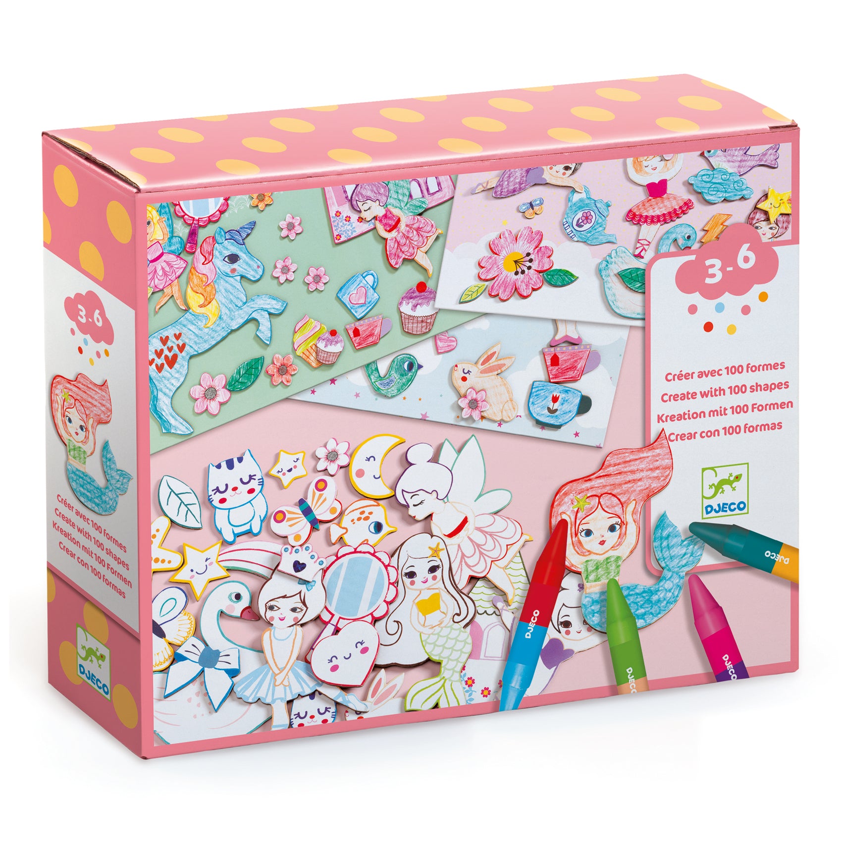 Kit Creativo - Crea, Colora, Incolla - Ragazze