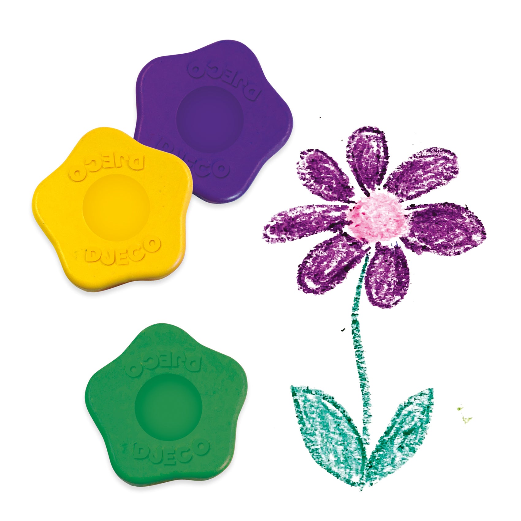 12 Colori A Cera A Forma Di Fiore