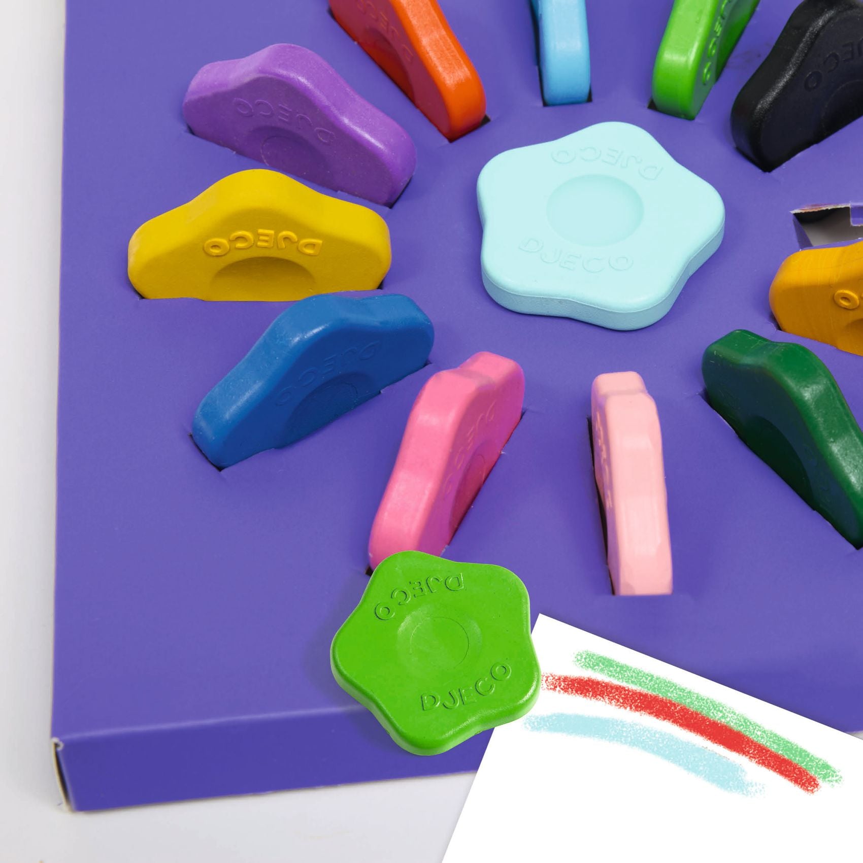 12 Colori A Cera A Forma Di Fiore