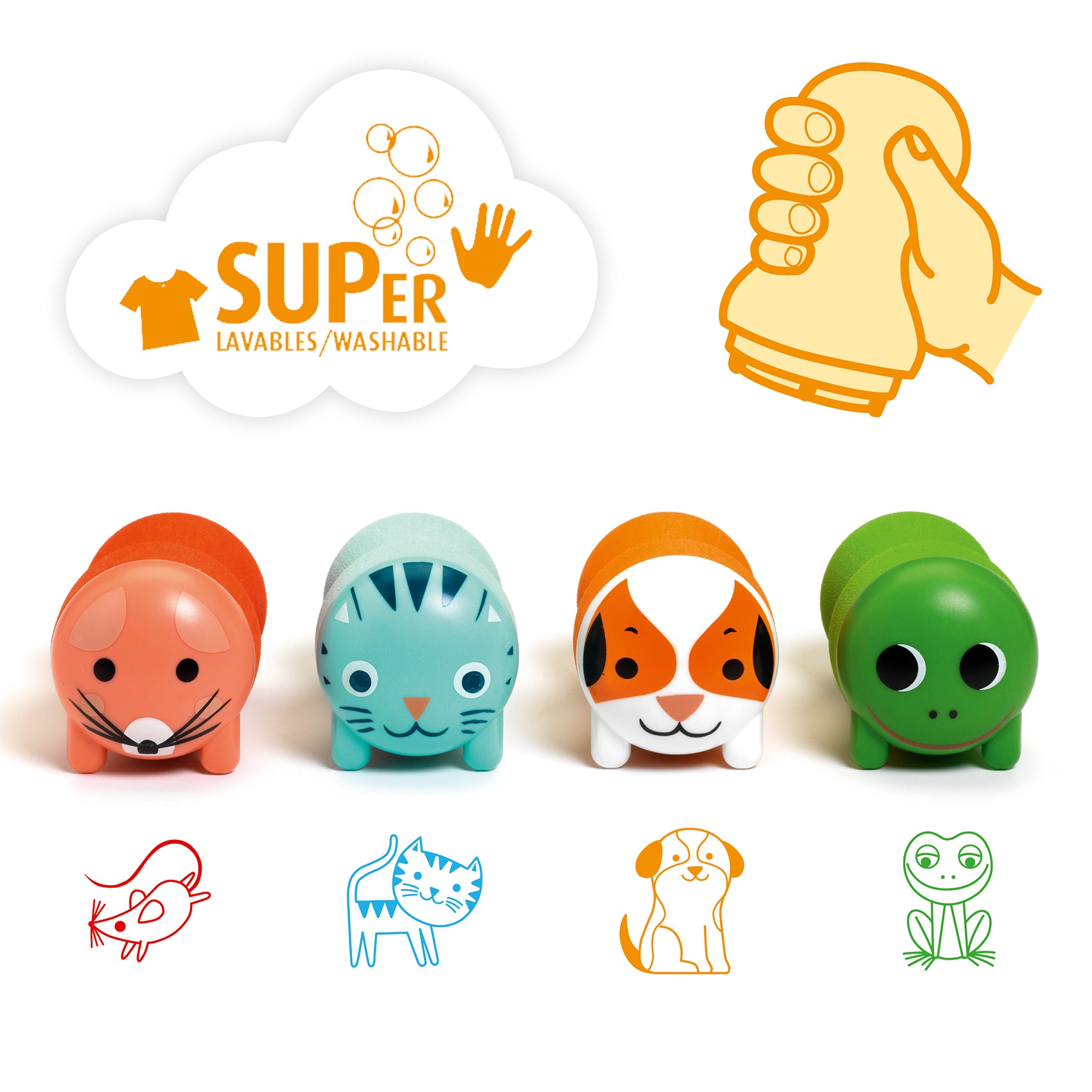 Set Timbri - Animali Del Giardino 