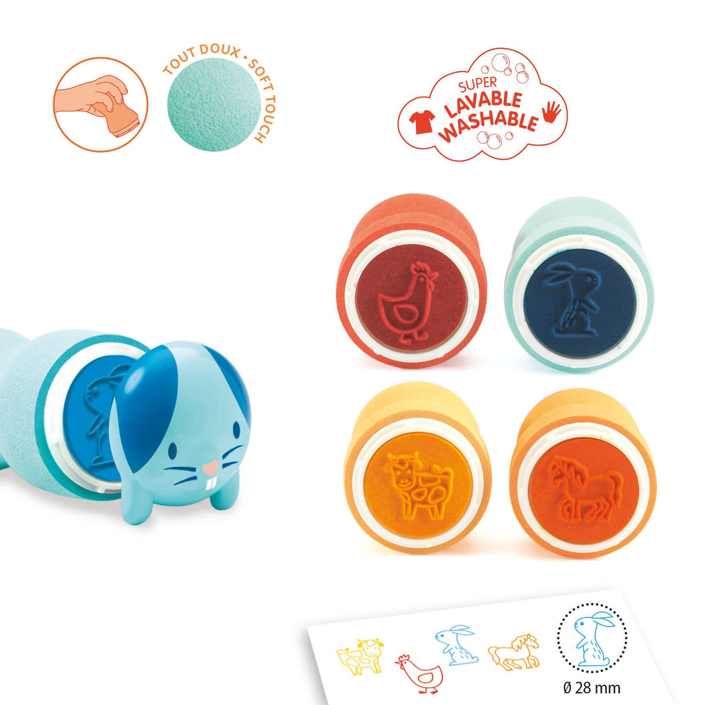 Set Timbri - Animali Della Fattoria