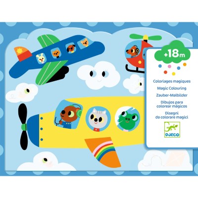 Cards Da Colorare Con Penna Ad Acqua - Il Cielo