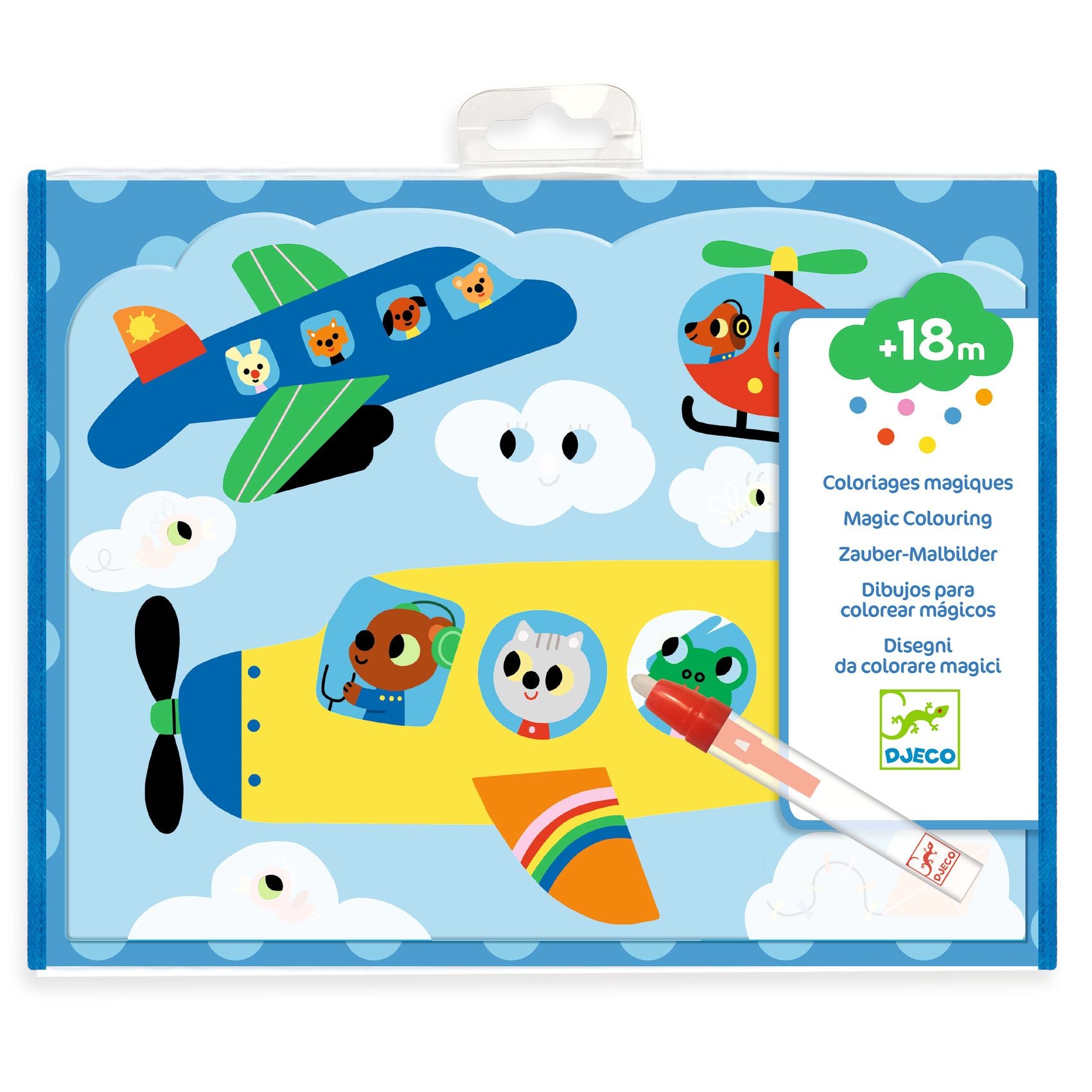 Cards Da Colorare Con Penna Ad Acqua - Il Cielo
