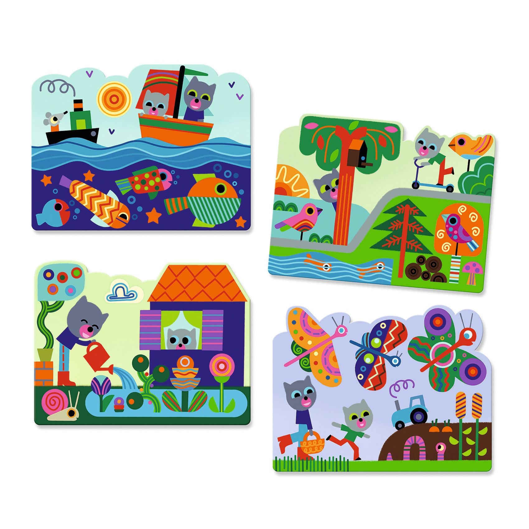 Cards Da Colorare Con Penna Ad Acqua - Il Giardino