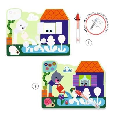 Cards Da Colorare Con Penna Ad Acqua - Il Giardino