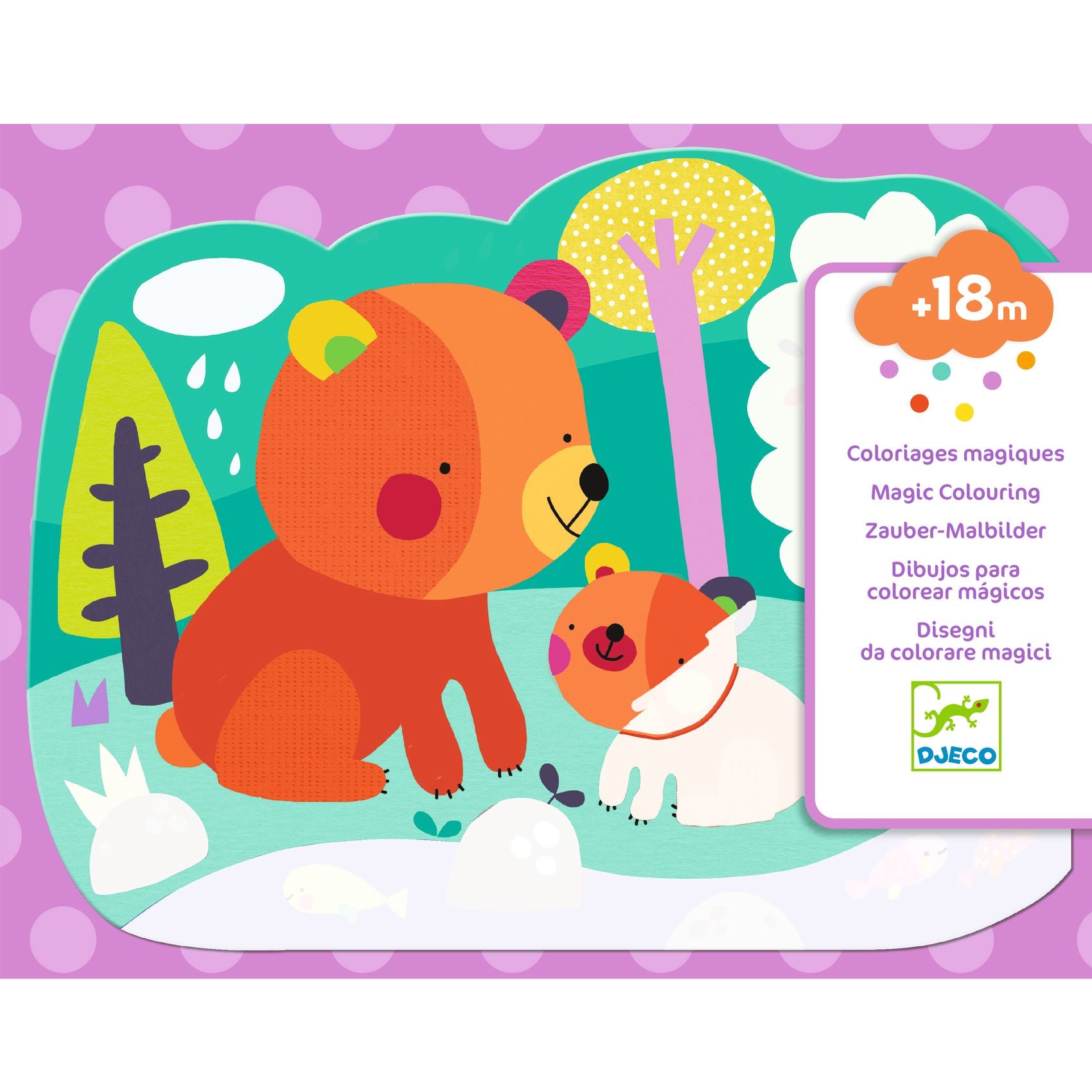 Cards Da Colorare Con Penna Ad Acqua - Bosco