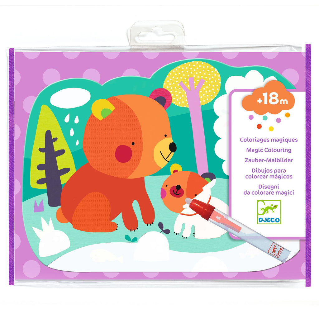Cards Da Colorare Con Penna Ad Acqua - Bosco