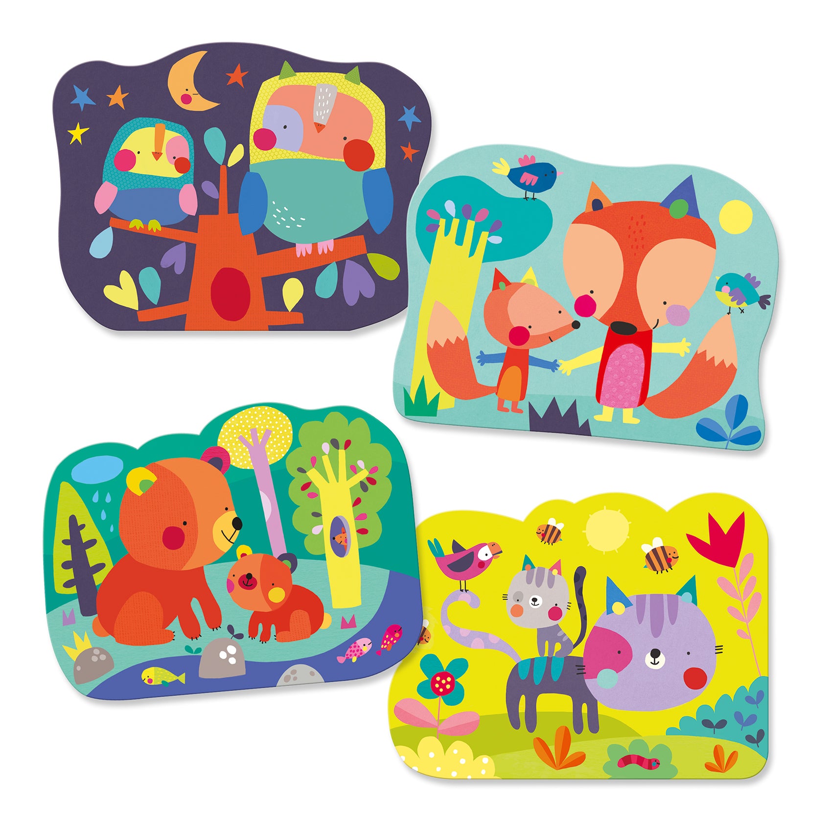 Cards Da Colorare Con Penna Ad Acqua - Bosco