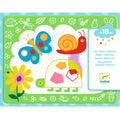 Cards Da Colorare Con Penna Ad Acqua - Farfalla e Lumaca