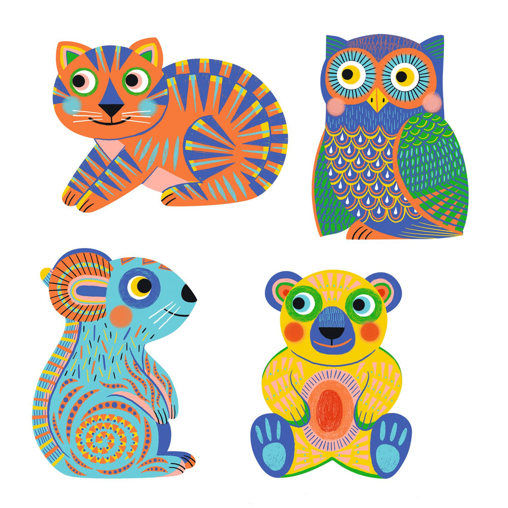 Cards Da Colorare Con Penna Ad Acqua - Animaloma