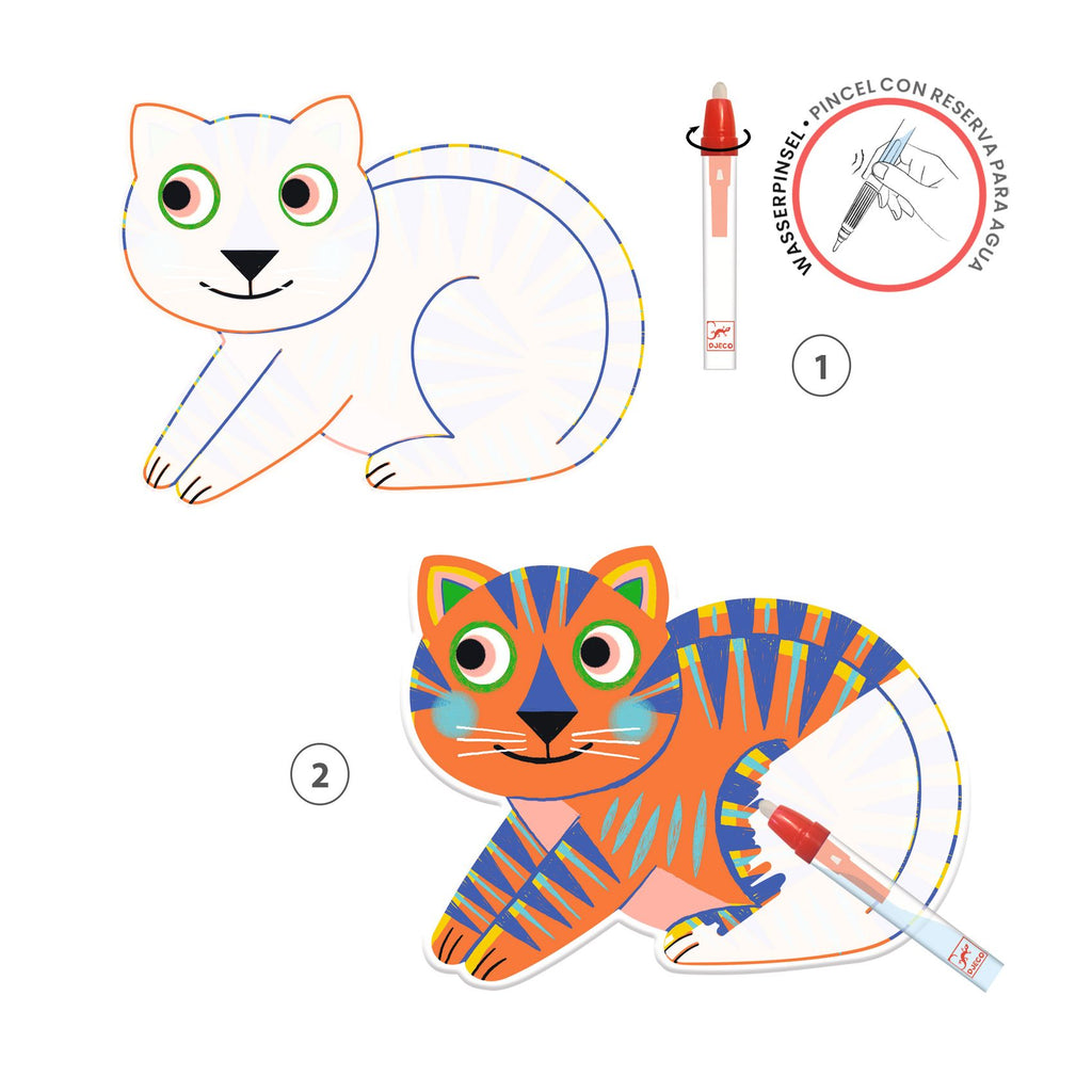 Cards Da Colorare Con Penna Ad Acqua - Animaloma
