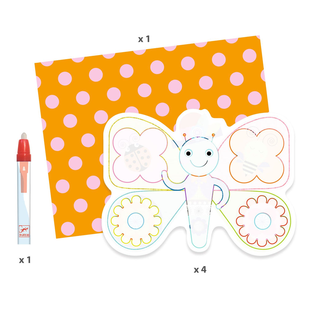 Mini Cards Da Colorare Con Penna Ad Acqua - Ai Giardinetti