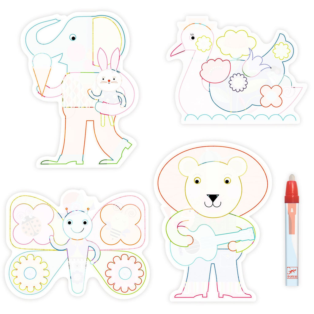 Cards Da Colorare Con Penna Ad Acqua - Ai Giardinetti
