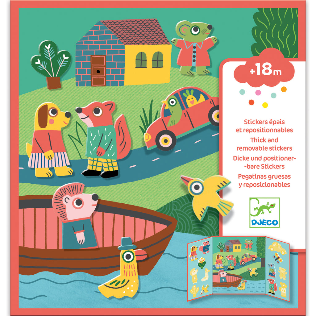 Stickers Attacca e Stacca - Animali