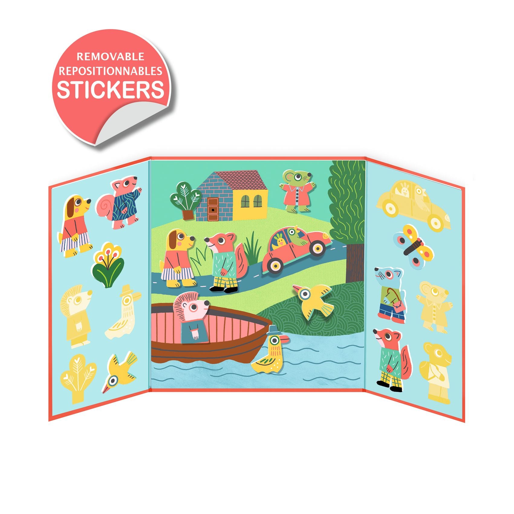 Stickers Attacca e Stacca - Animali