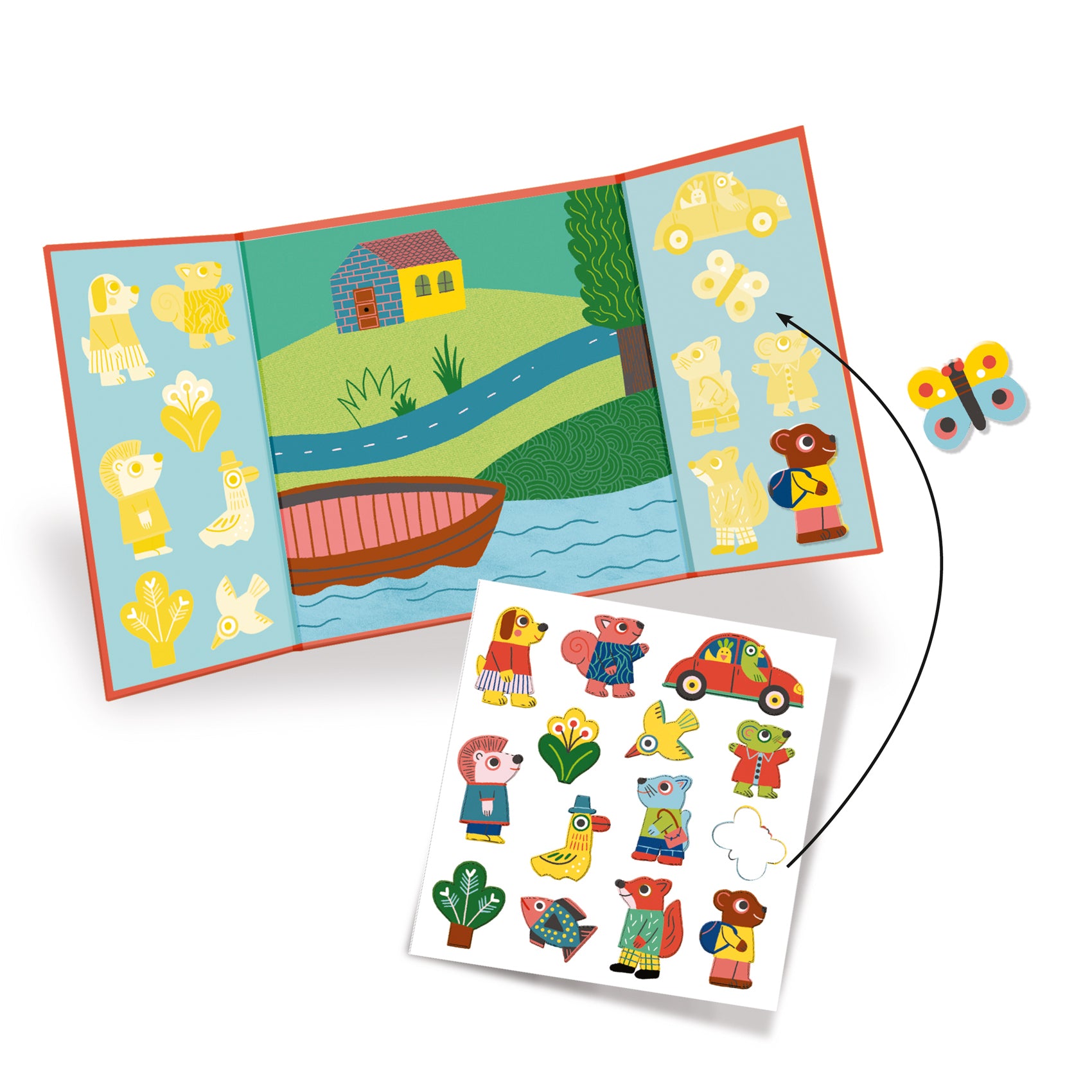 Stickers Attacca e Stacca - Animali