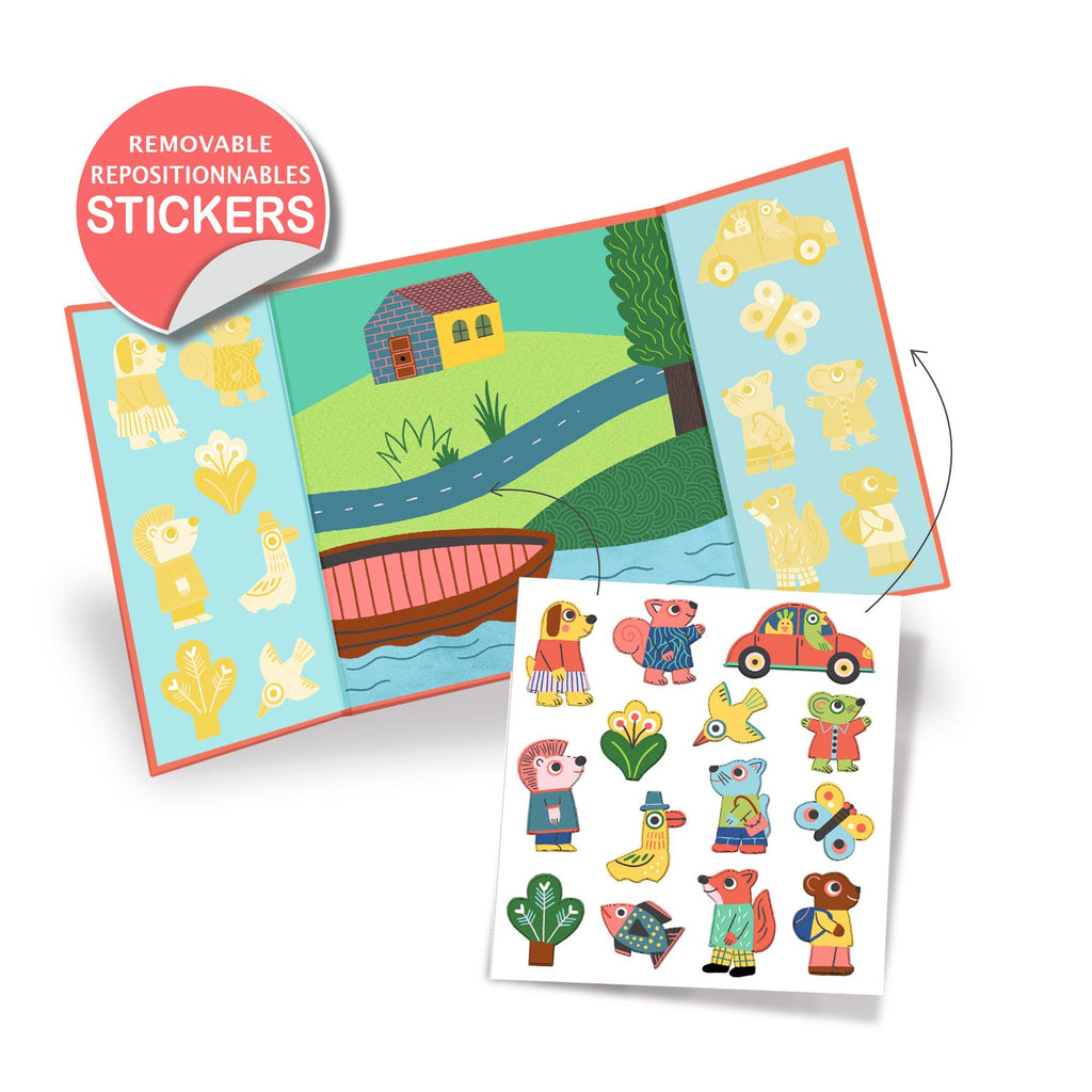 Stickers Attacca e Stacca - Animali