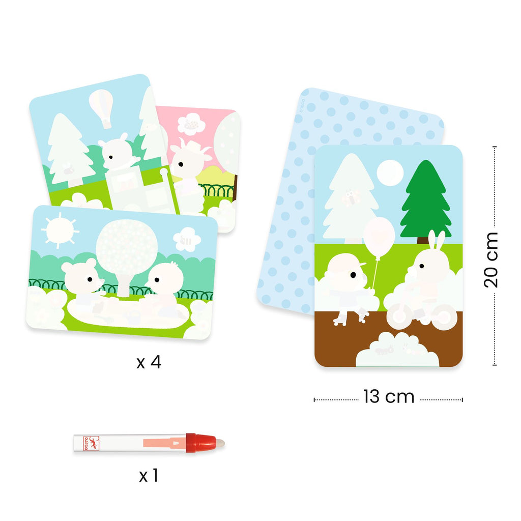 Mini Cards Da Colorare Con Penna Ad Acqua - Ai Giardinetti