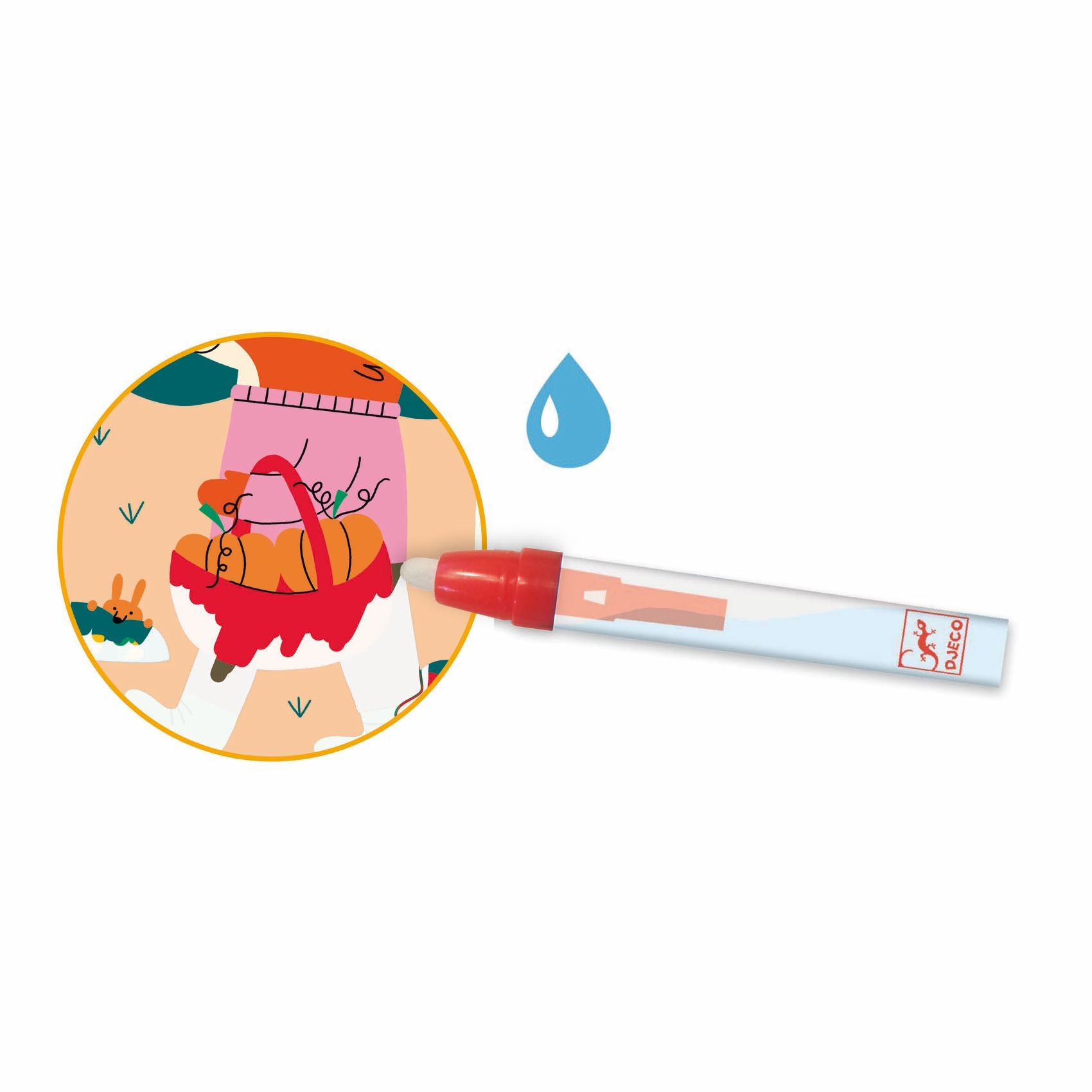 Mini Cards Da Colorare Con Penna Ad Acqua - Quattro Stagioni