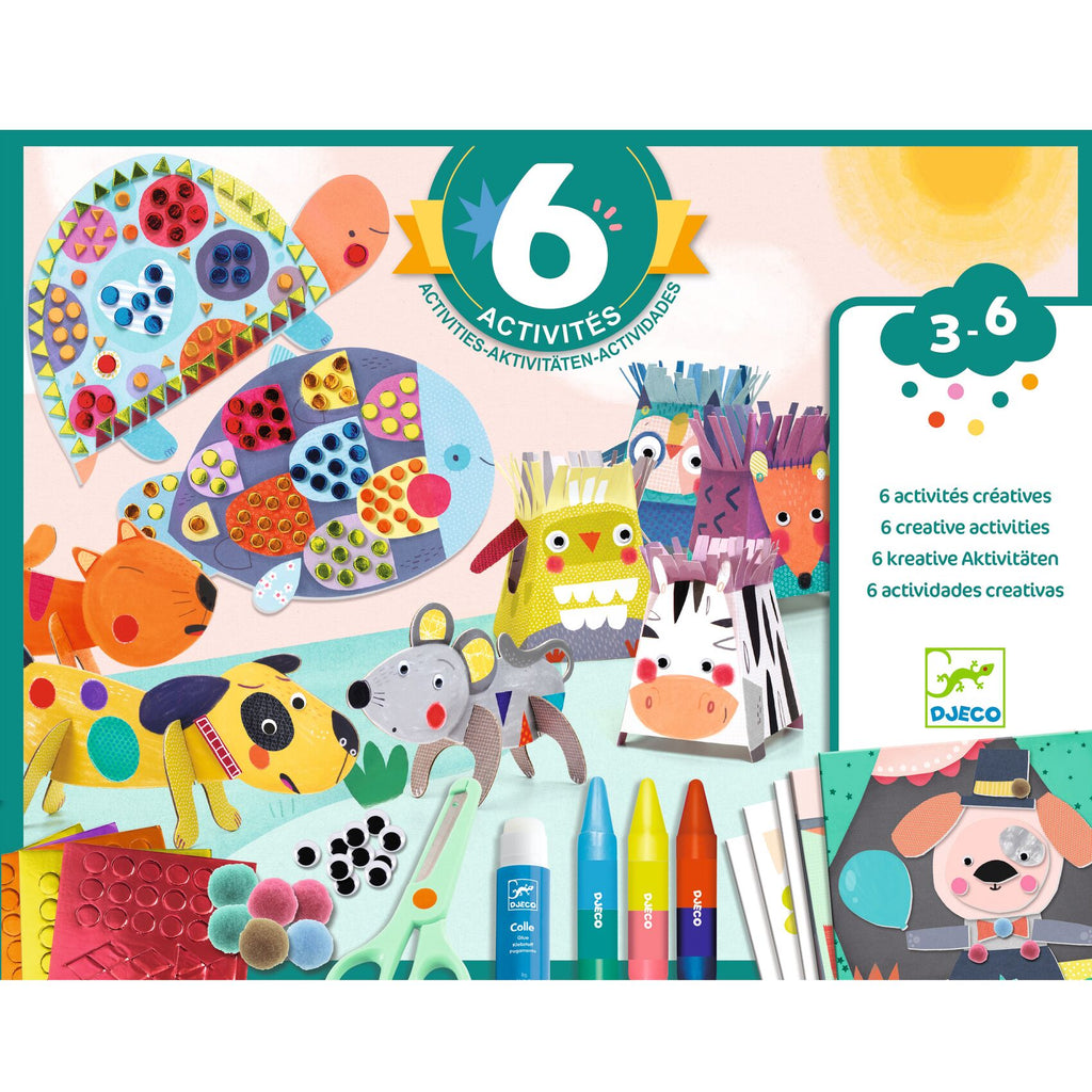 Kit 6 Attività - Gli Animali E Le Loro Case