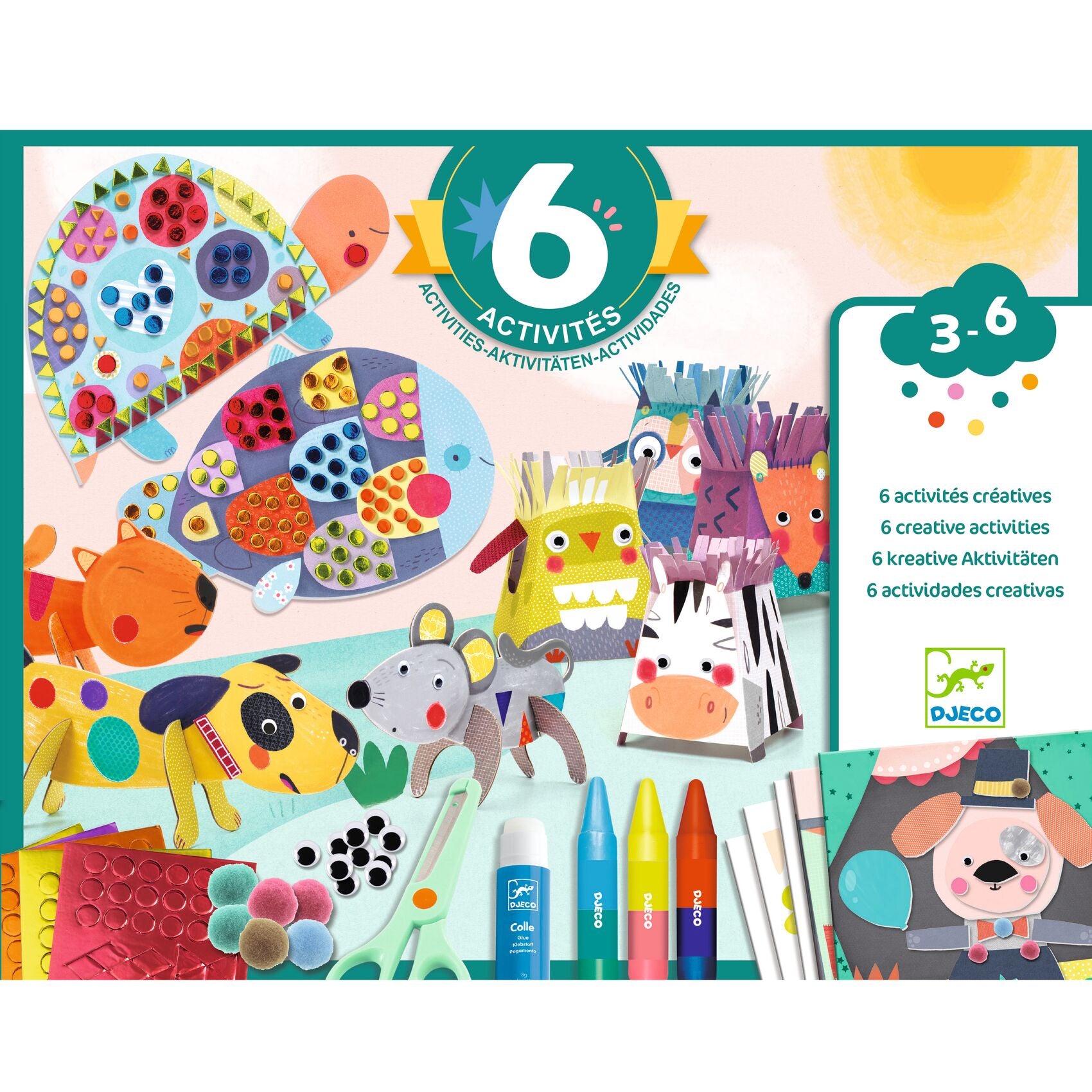 Kit 6 Attività - Gli Animali E Le Loro Case