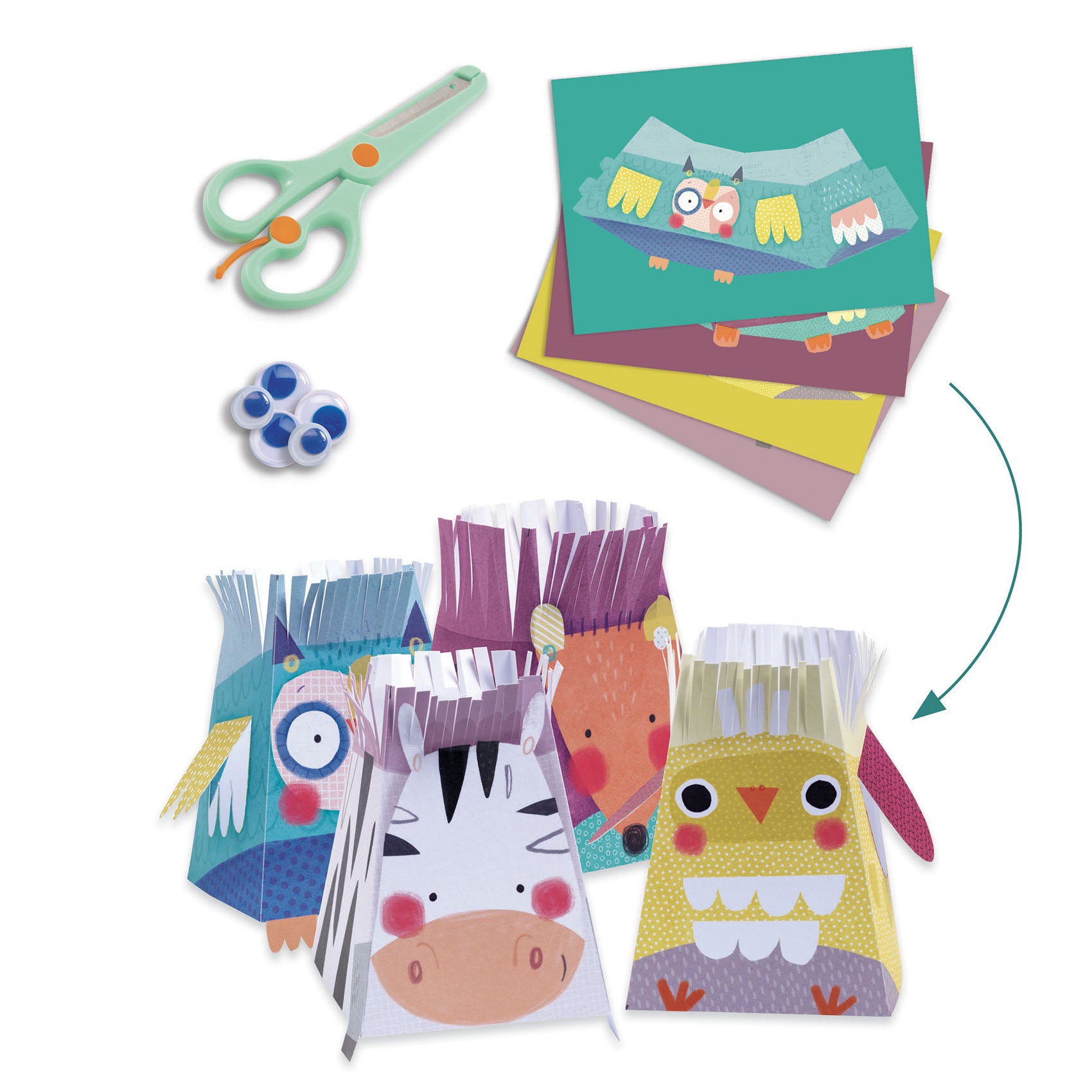 Kit 6 Attività - Gli Animali E Le Loro Case
