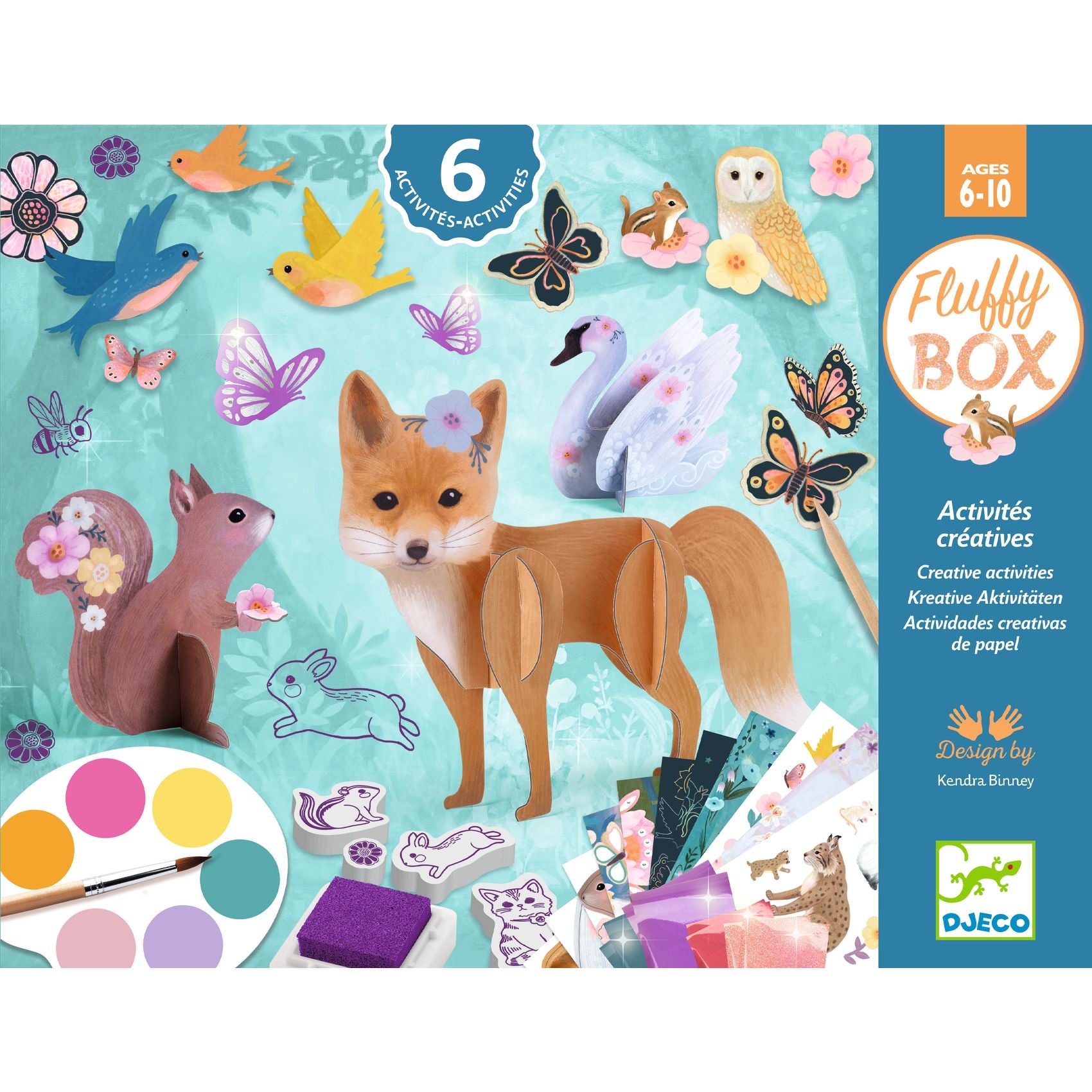 Box 6 Attività - Fluffy - Animali Della Foresta