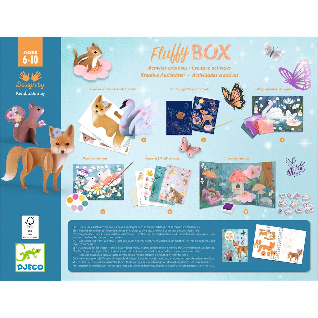 Box 6 Attività - Fluffy - Animali Della Foresta