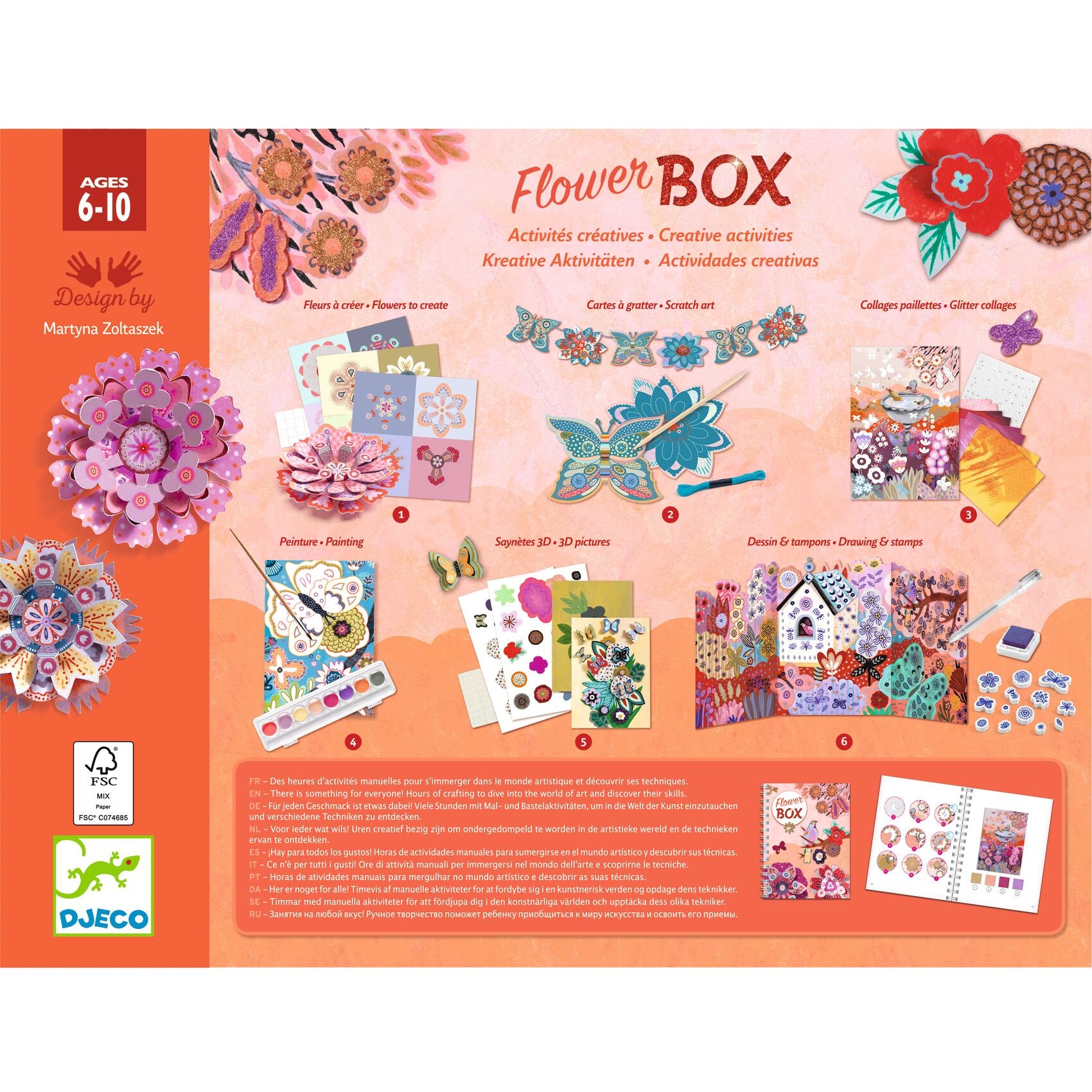 Box 6 Attività - Fluffy - Fiori