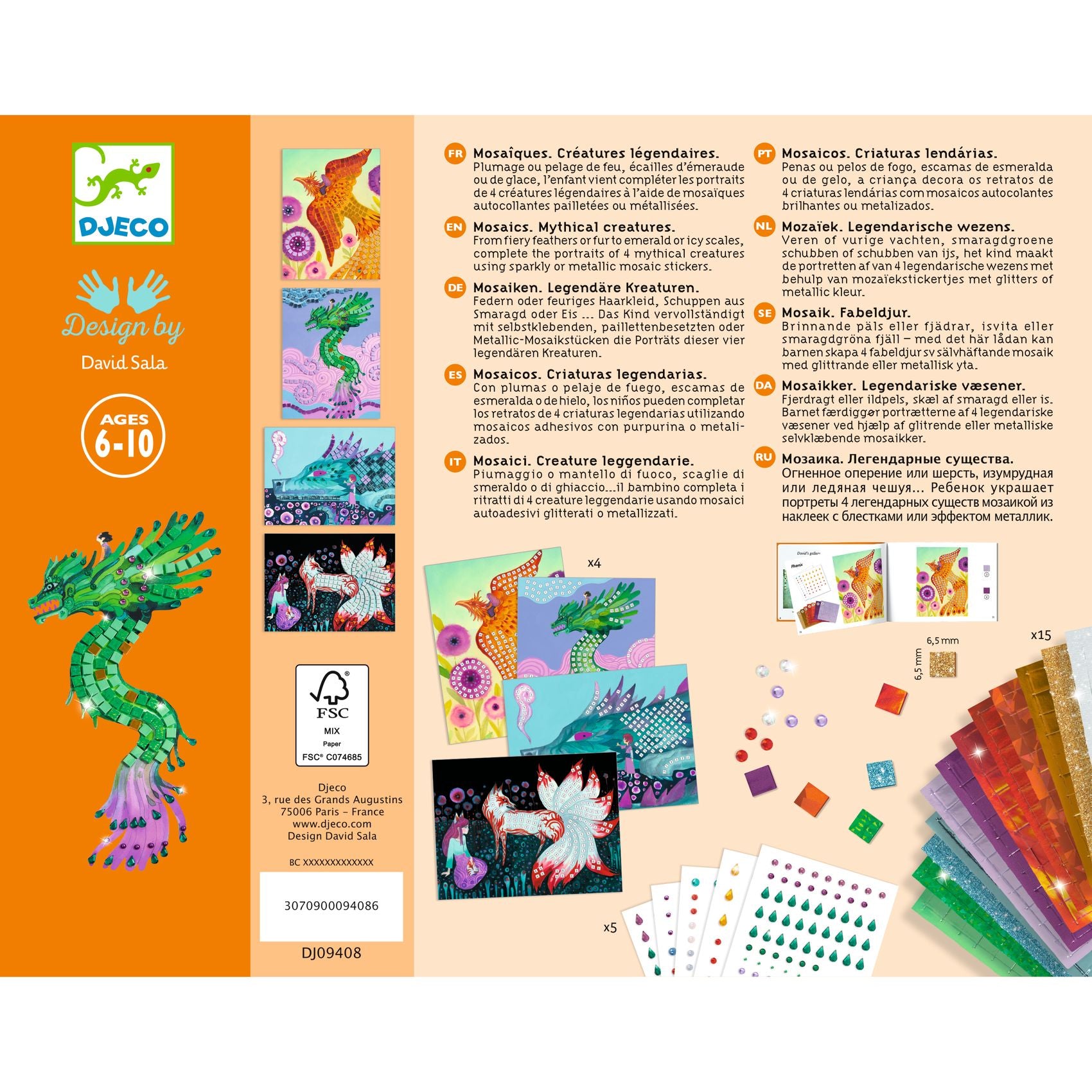 Kit Mosaico Adesivo - Creature Leggendarie