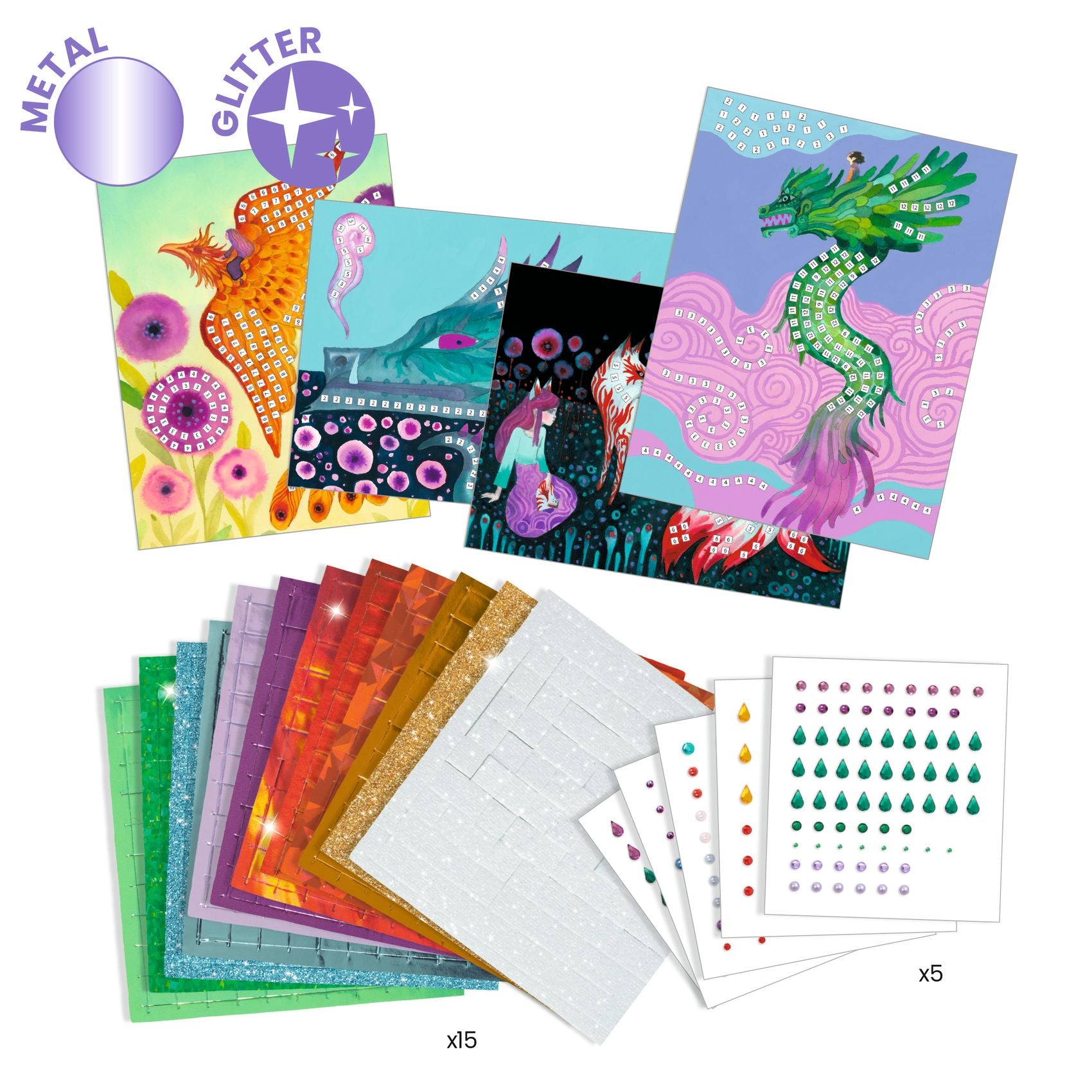 Kit Mosaico Adesivo - Creature Leggendarie