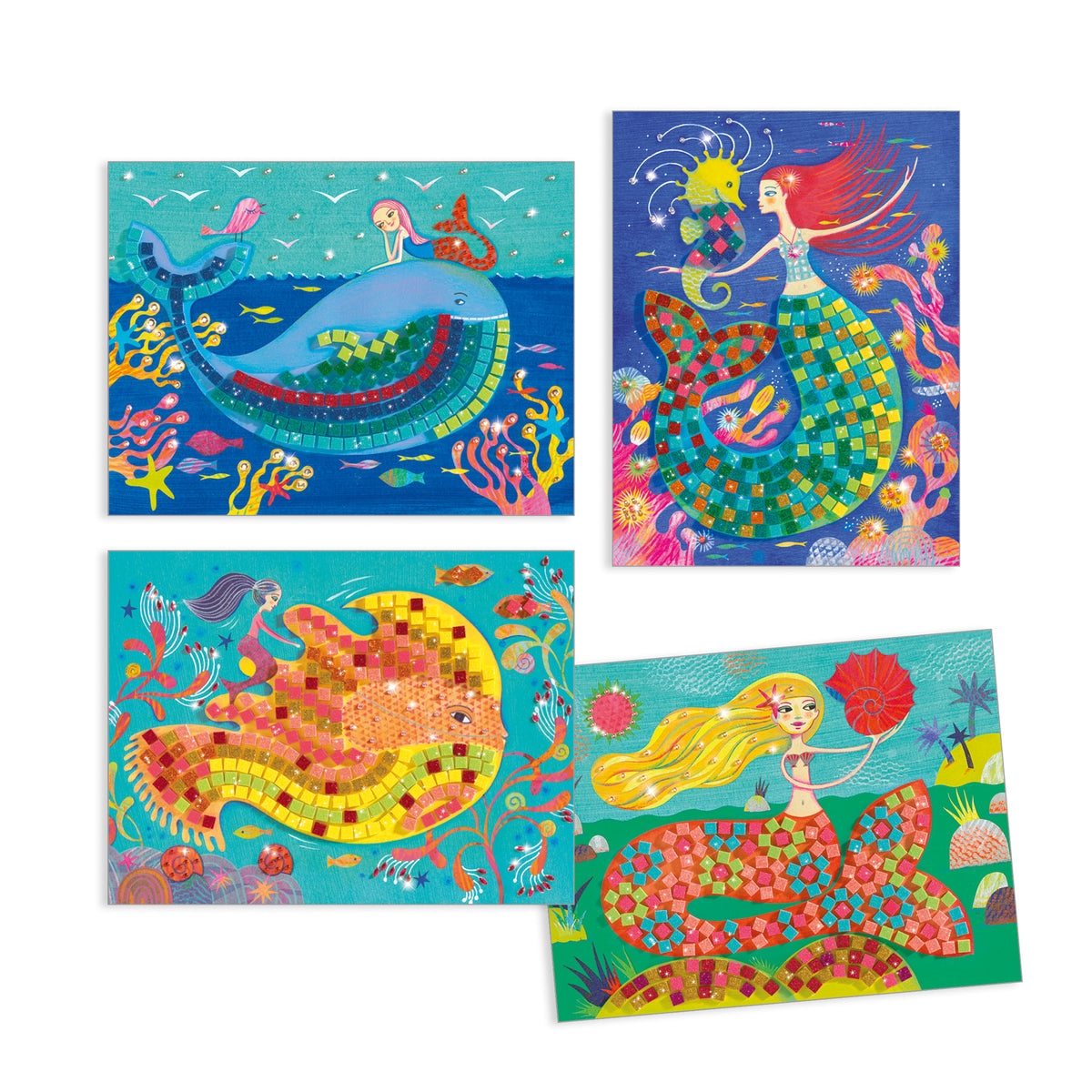 Kit Mosaico Adesivo - Il Canto Delle Sirene - Djeco - immagine 3
